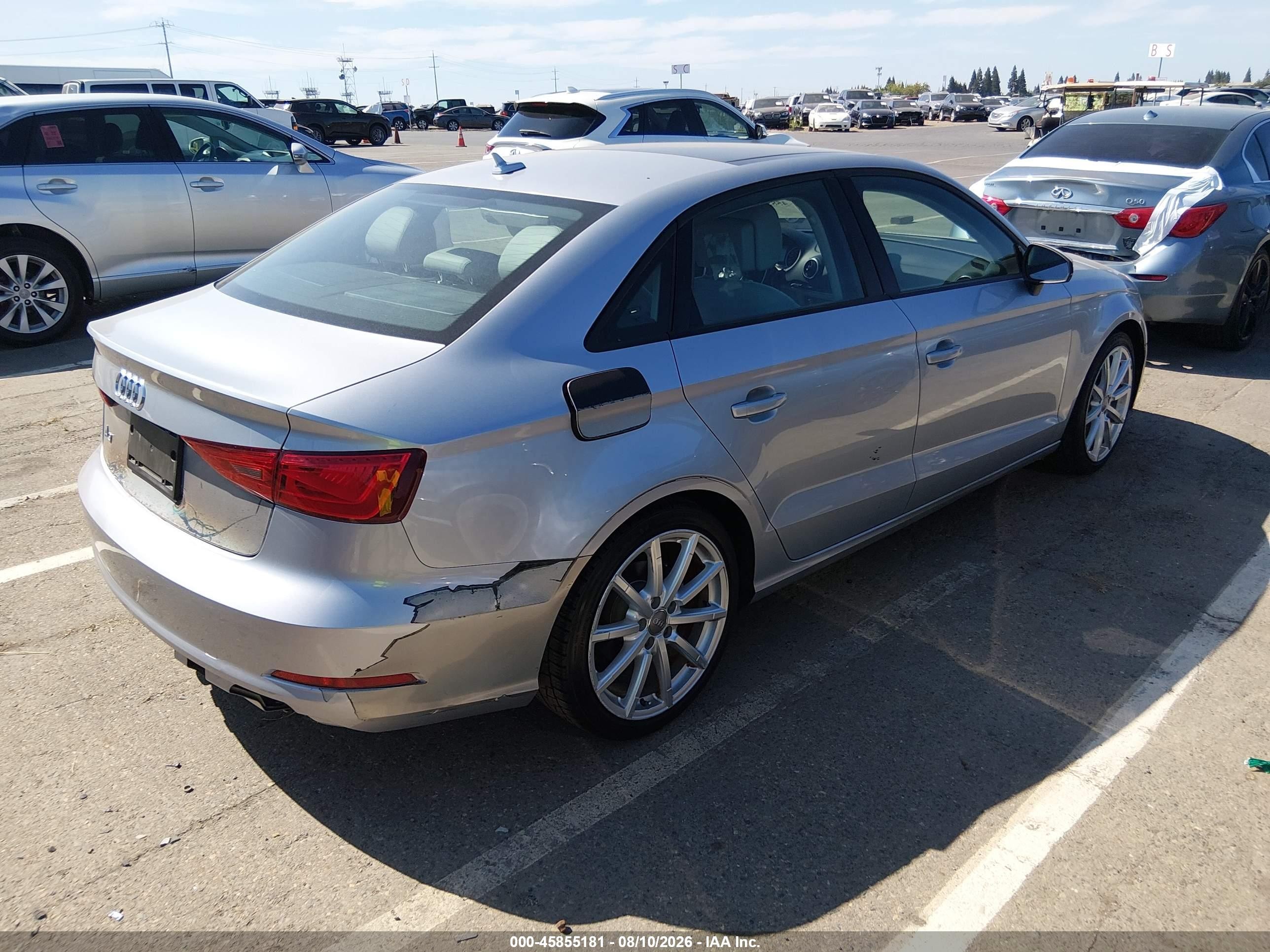 2015 Audi A3 1.8t Premium Silver vin: WAUACGFF4F1143887