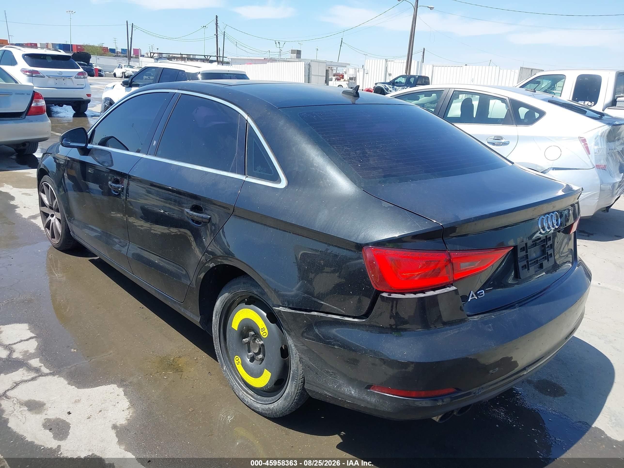 2015 Audi A3 1.8t Premium Black vin: WAUACGFF5F1002696