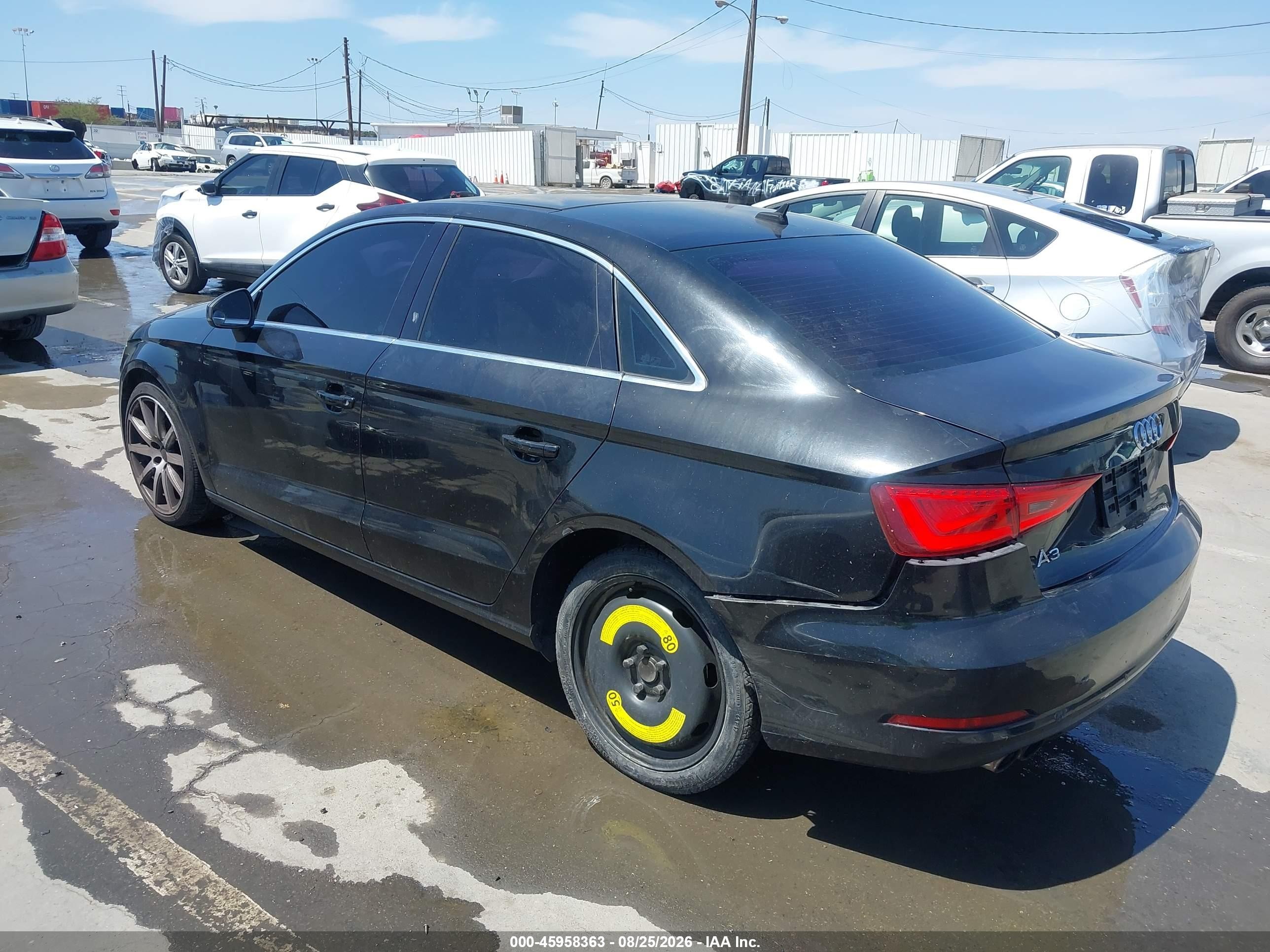 2015 Audi A3 1.8t Premium Black vin: WAUACGFF5F1002696