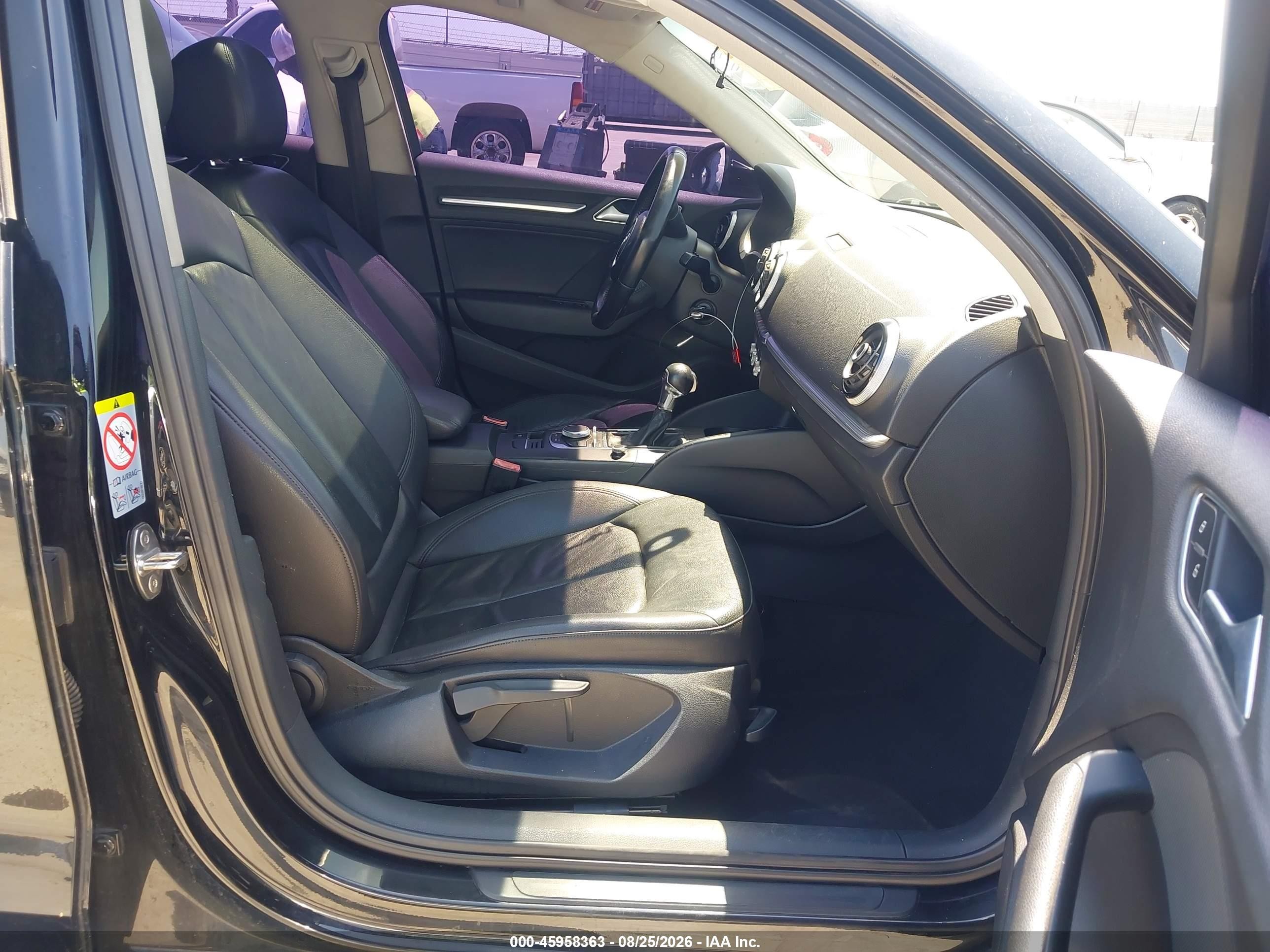 2015 Audi A3 1.8t Premium Black vin: WAUACGFF5F1002696