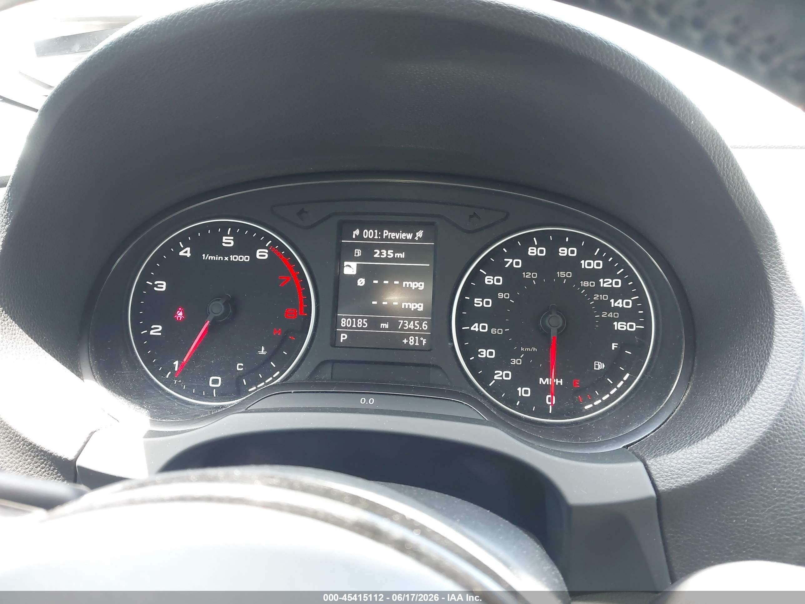 2015 Audi A3 1.8t Premium Blue vin: WAUACGFF5F1002827