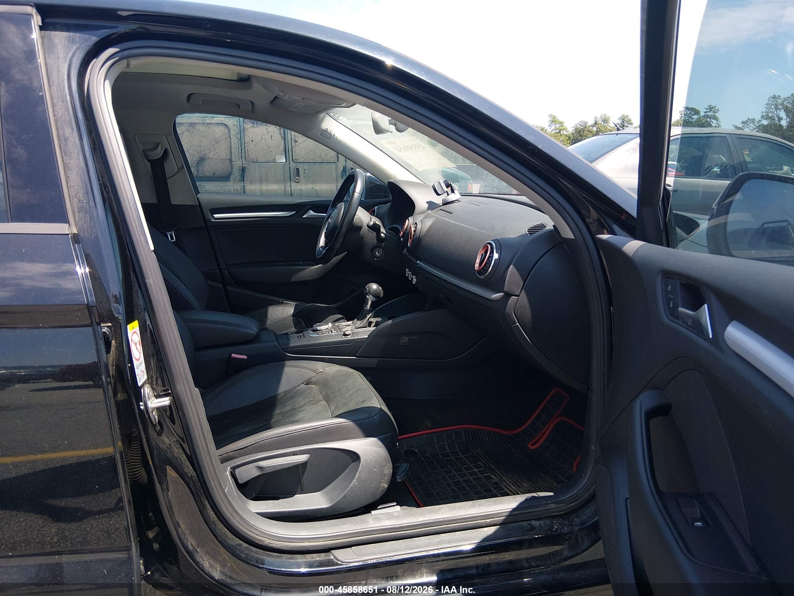 2015 Audi A3 1.8t Premium Black vin: WAUACGFF5F1005498
