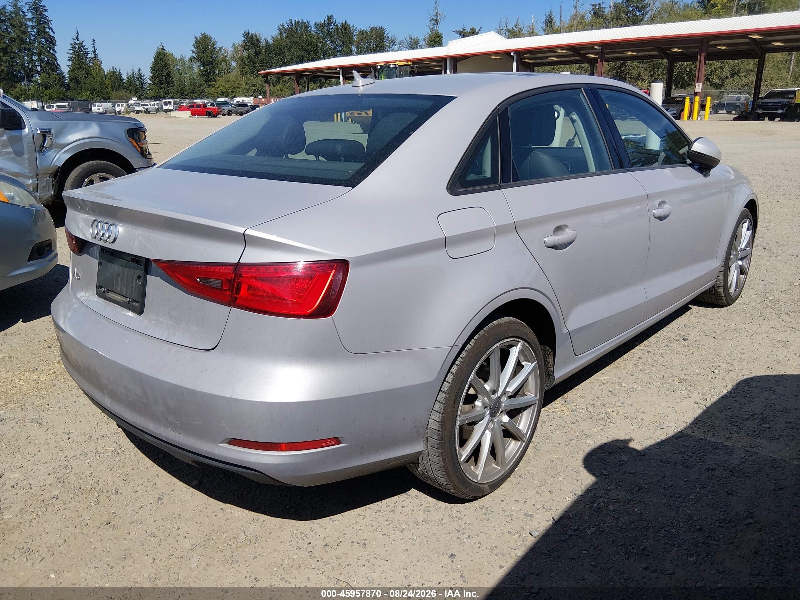 2015 Audi A3 1.8t Premium Gray vin: WAUACGFF5F1010829