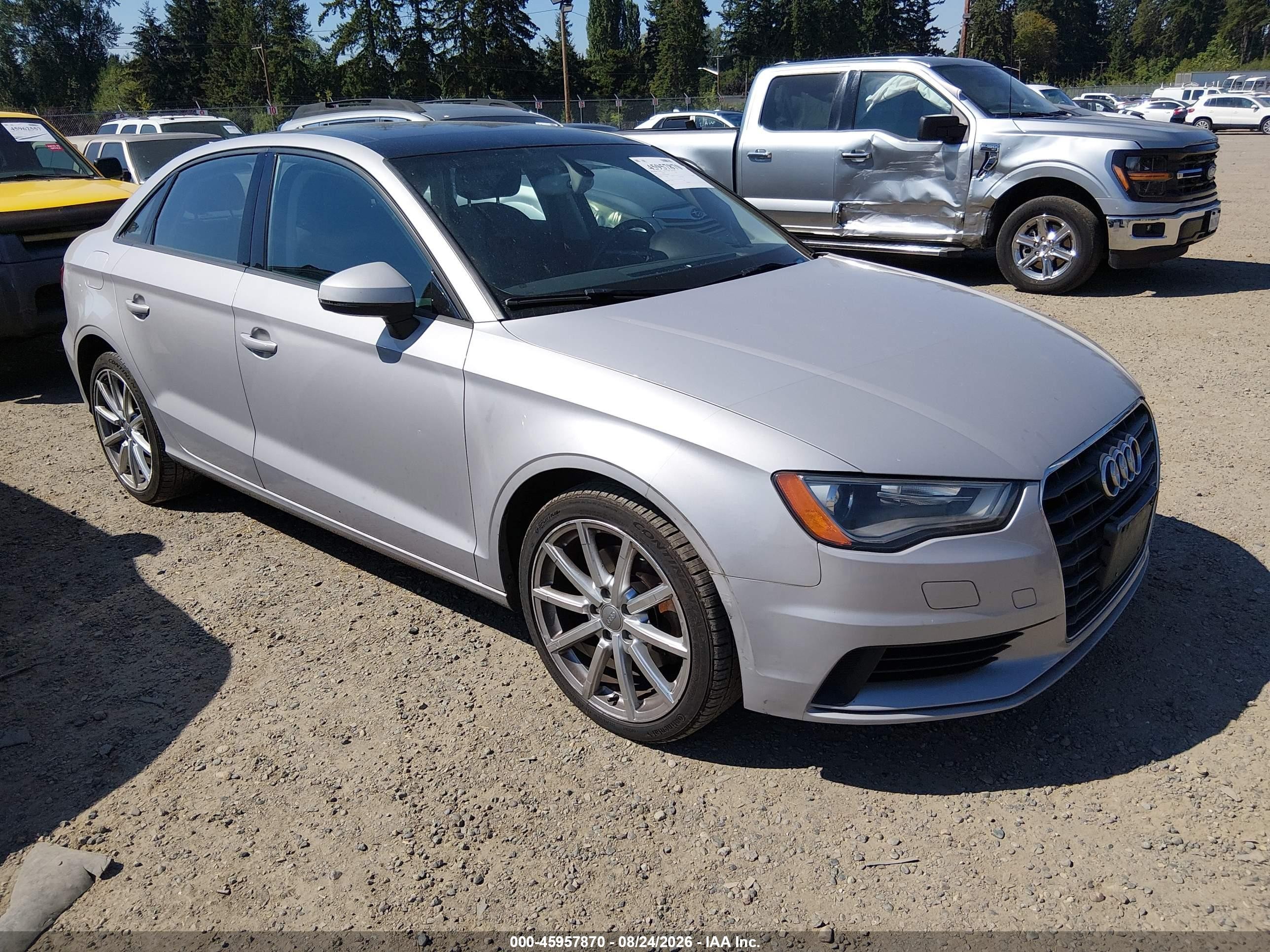 2015 Audi A3 1.8t Premium Серый vin: WAUACGFF5F1010829