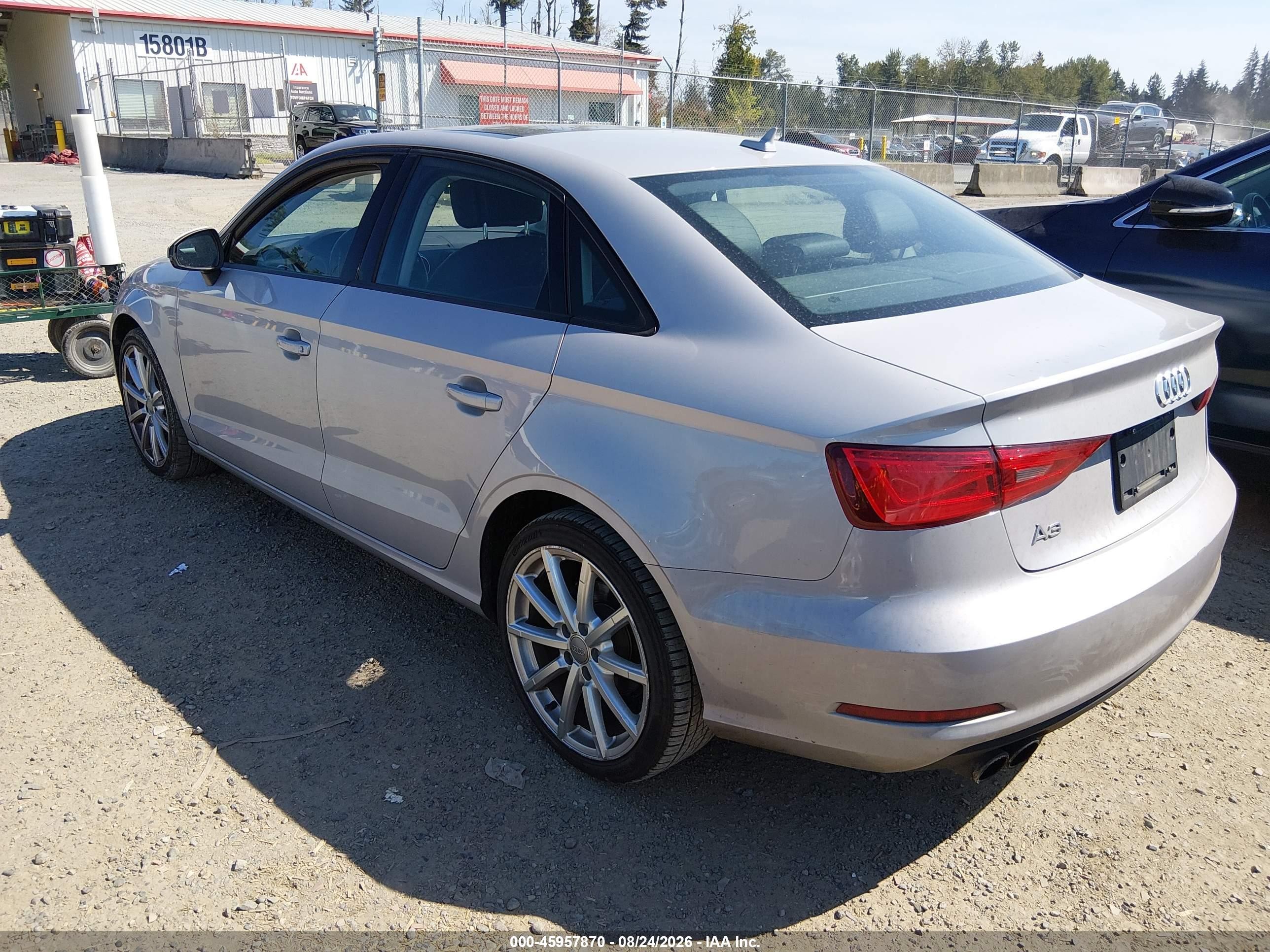 2015 Audi A3 1.8t Premium Gray vin: WAUACGFF5F1010829