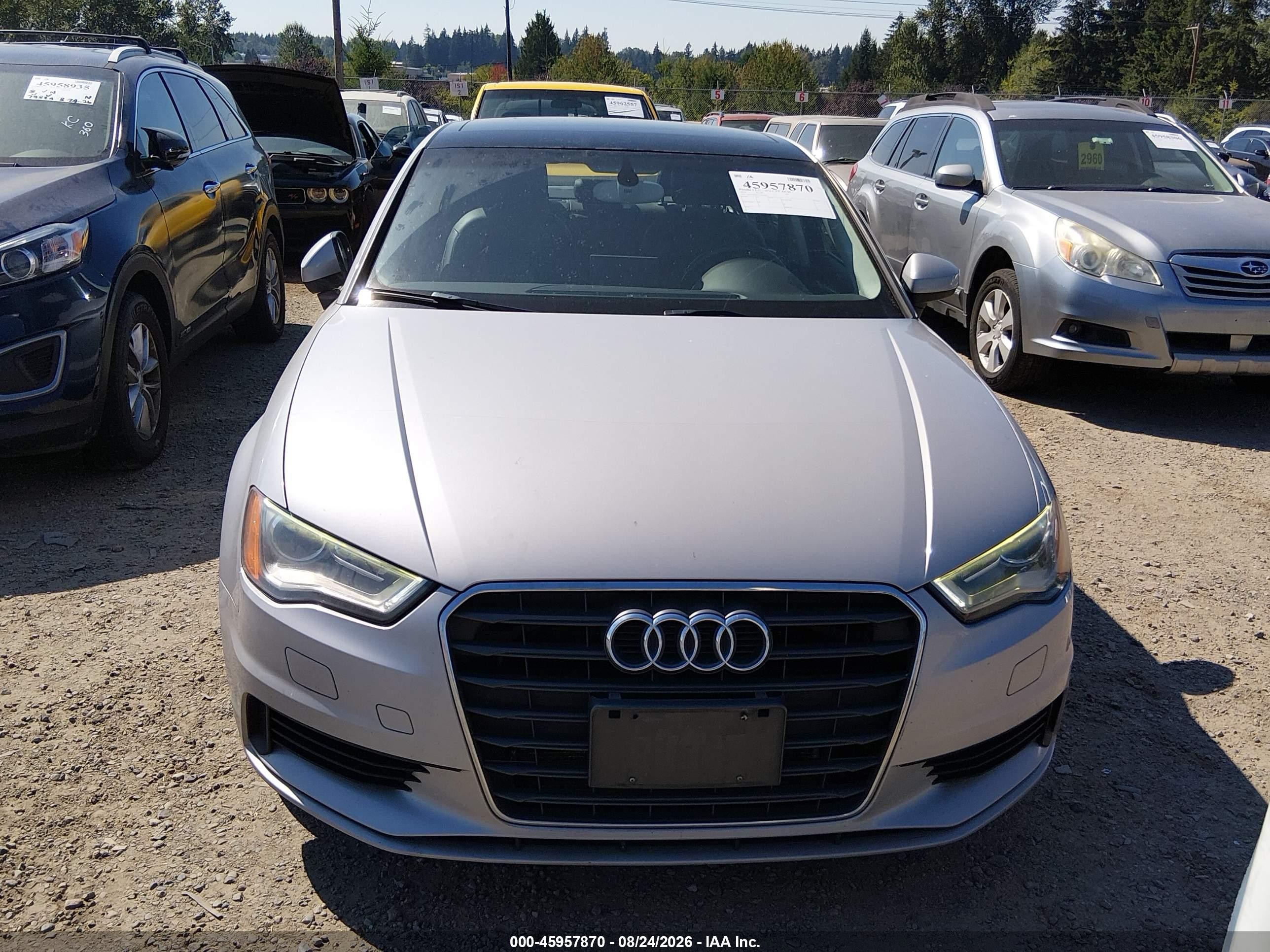 2015 Audi A3 1.8t Premium Gray vin: WAUACGFF5F1010829