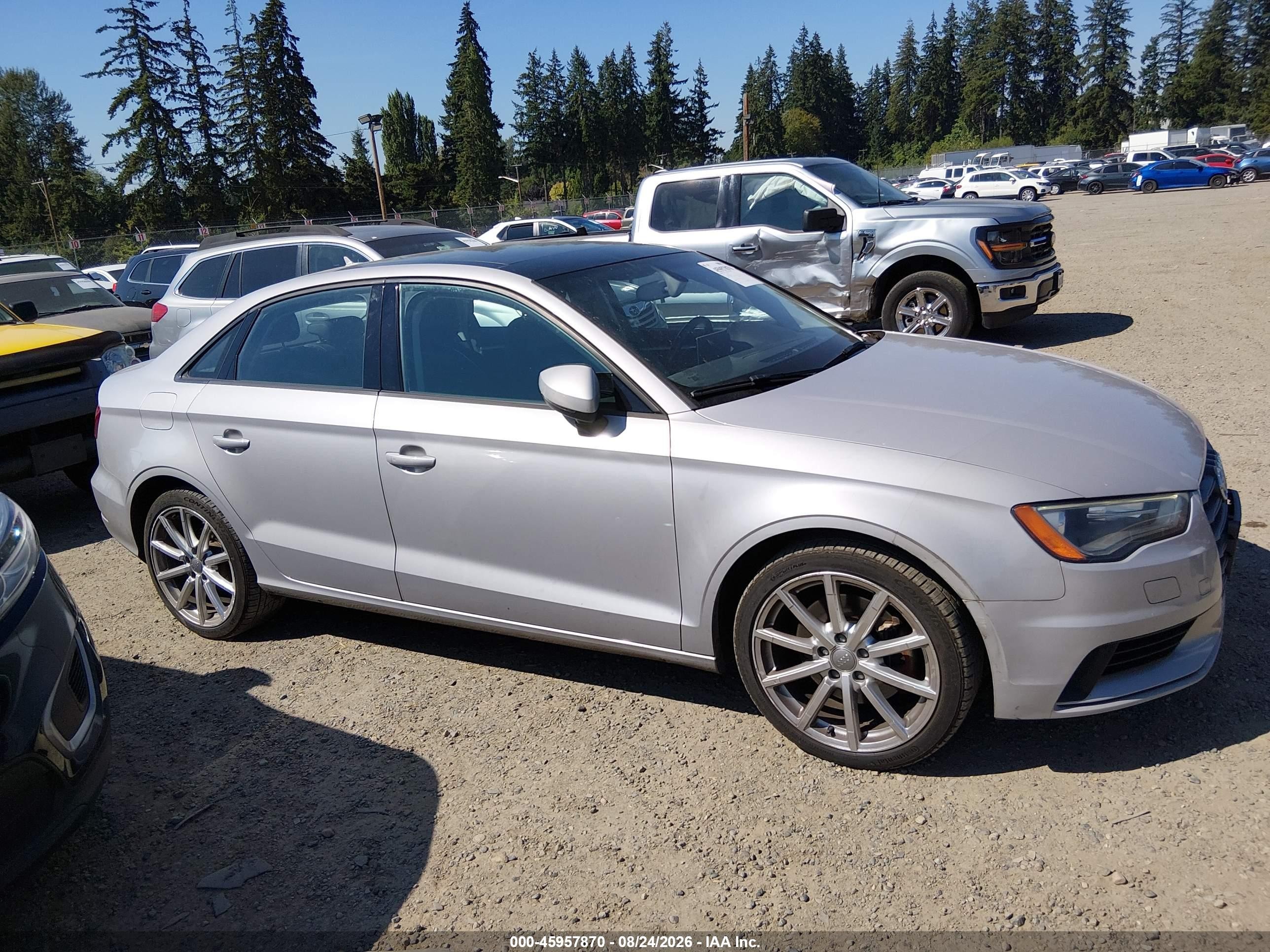 2015 Audi A3 1.8t Premium Gray vin: WAUACGFF5F1010829