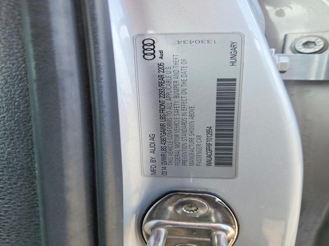 2015 Audi A3 Premium Silver vin: WAUACGFF6F1012654