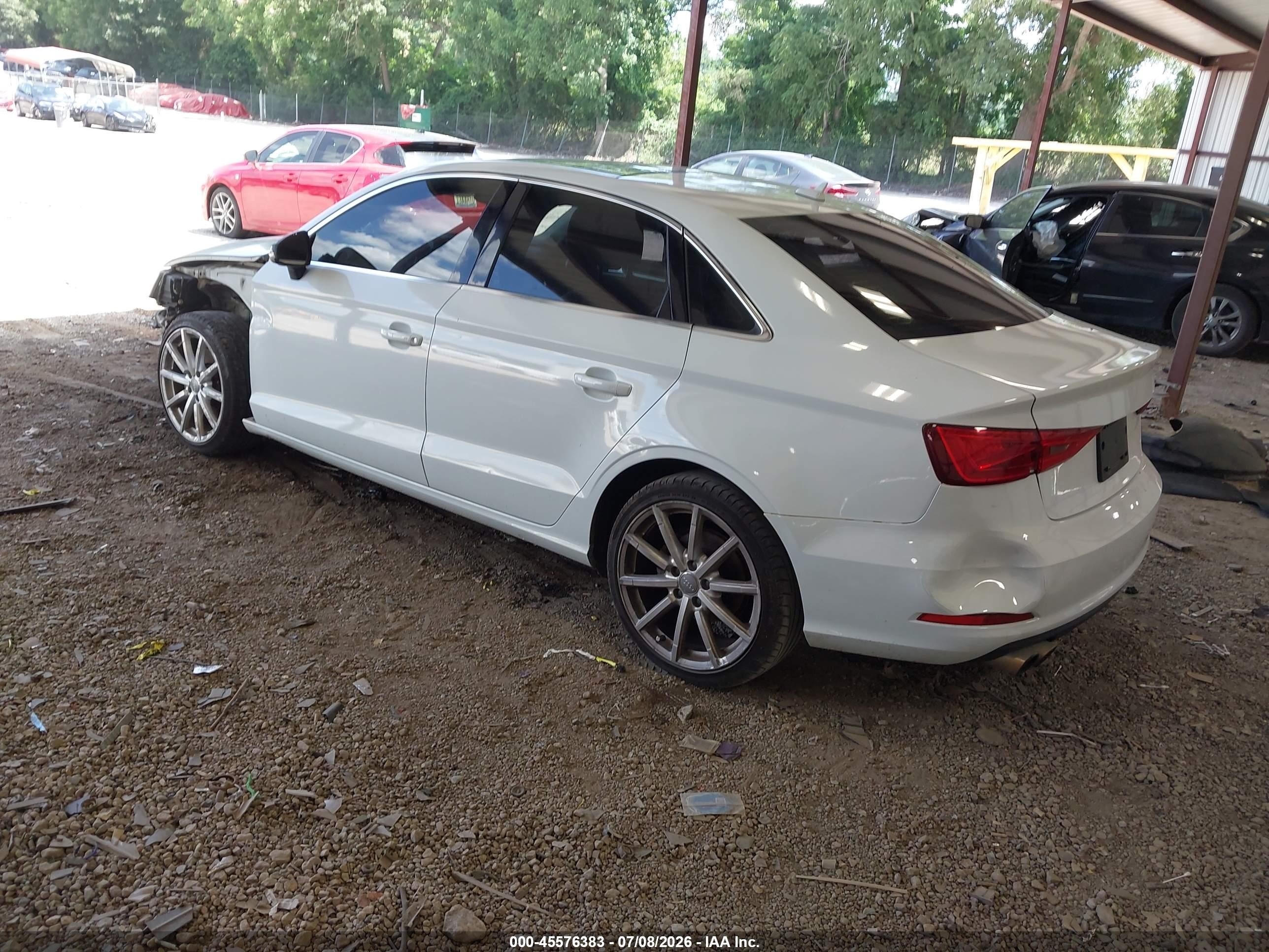 2015 Audi A3 1.8t Premium White vin: WAUACGFF6F1022424