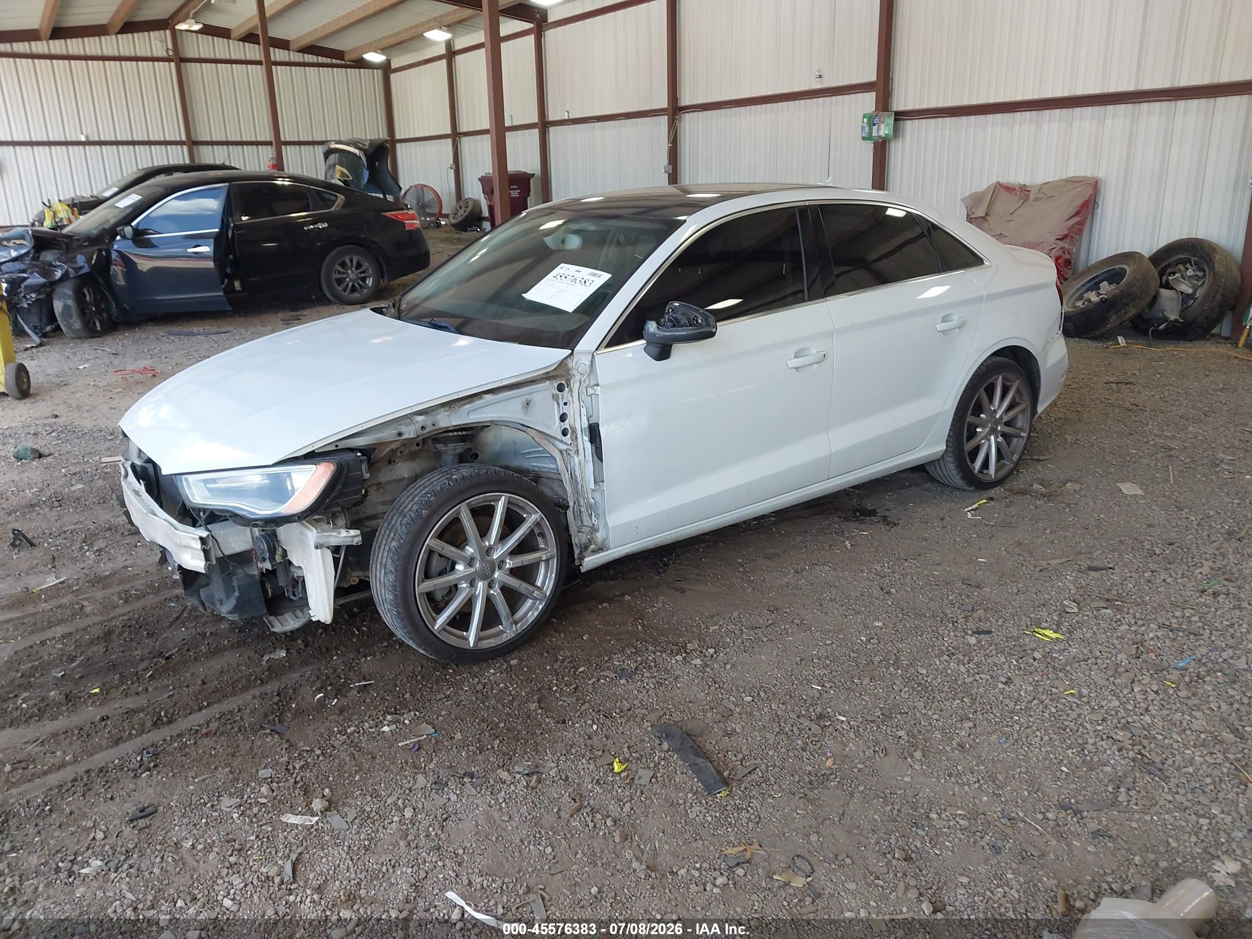 2015 Audi A3 1.8t Premium White vin: WAUACGFF6F1022424
