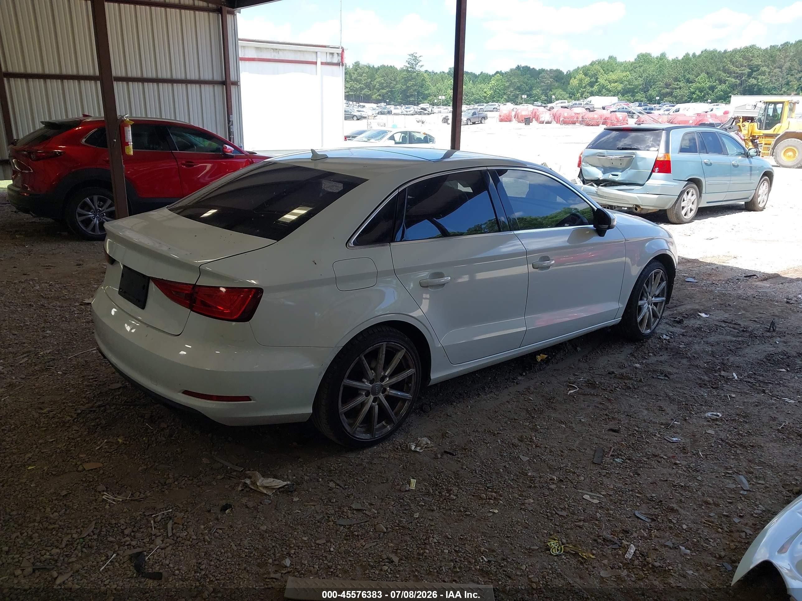2015 Audi A3 1.8t Premium White vin: WAUACGFF6F1022424