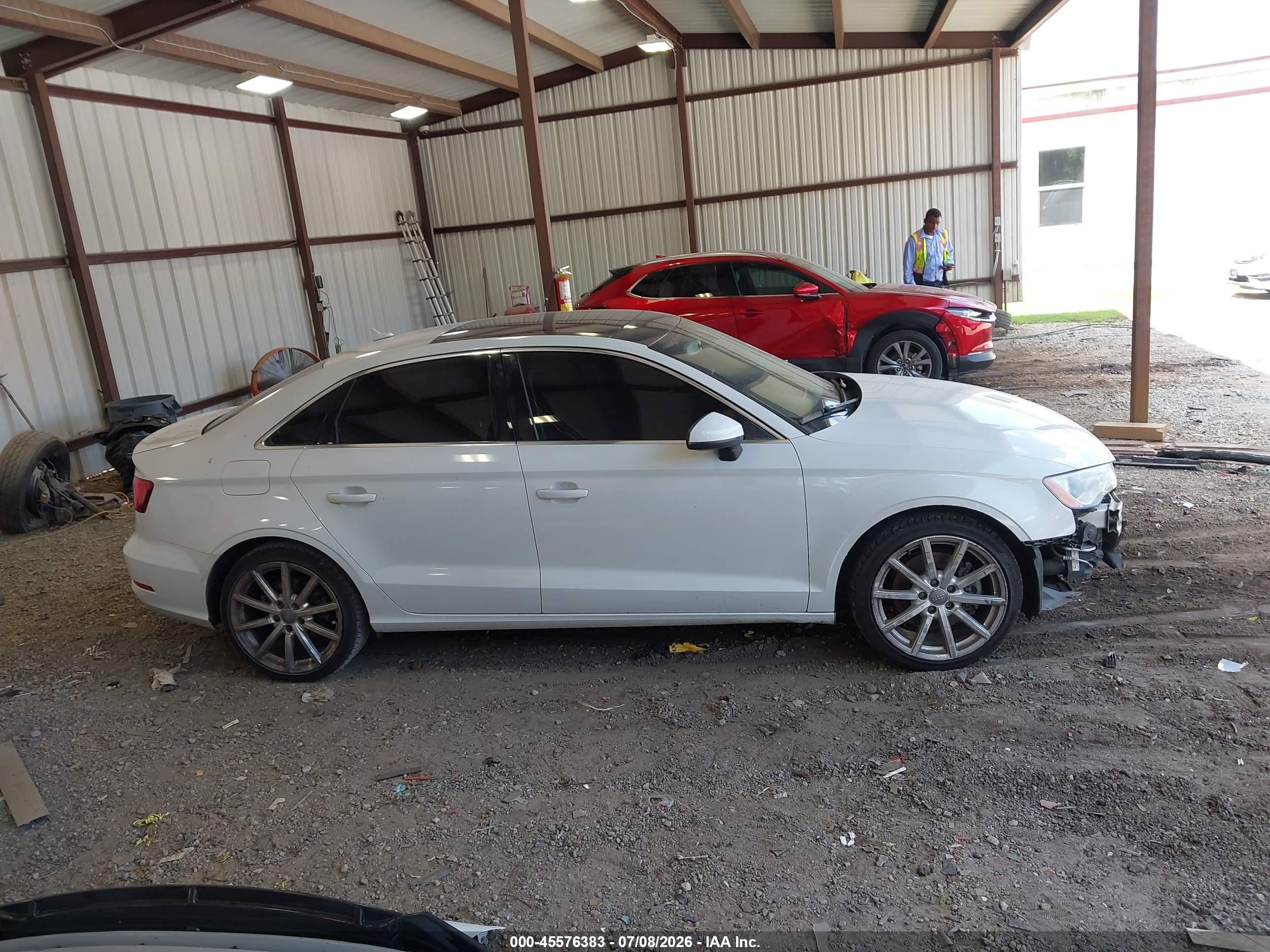 2015 Audi A3 1.8t Premium White vin: WAUACGFF6F1022424