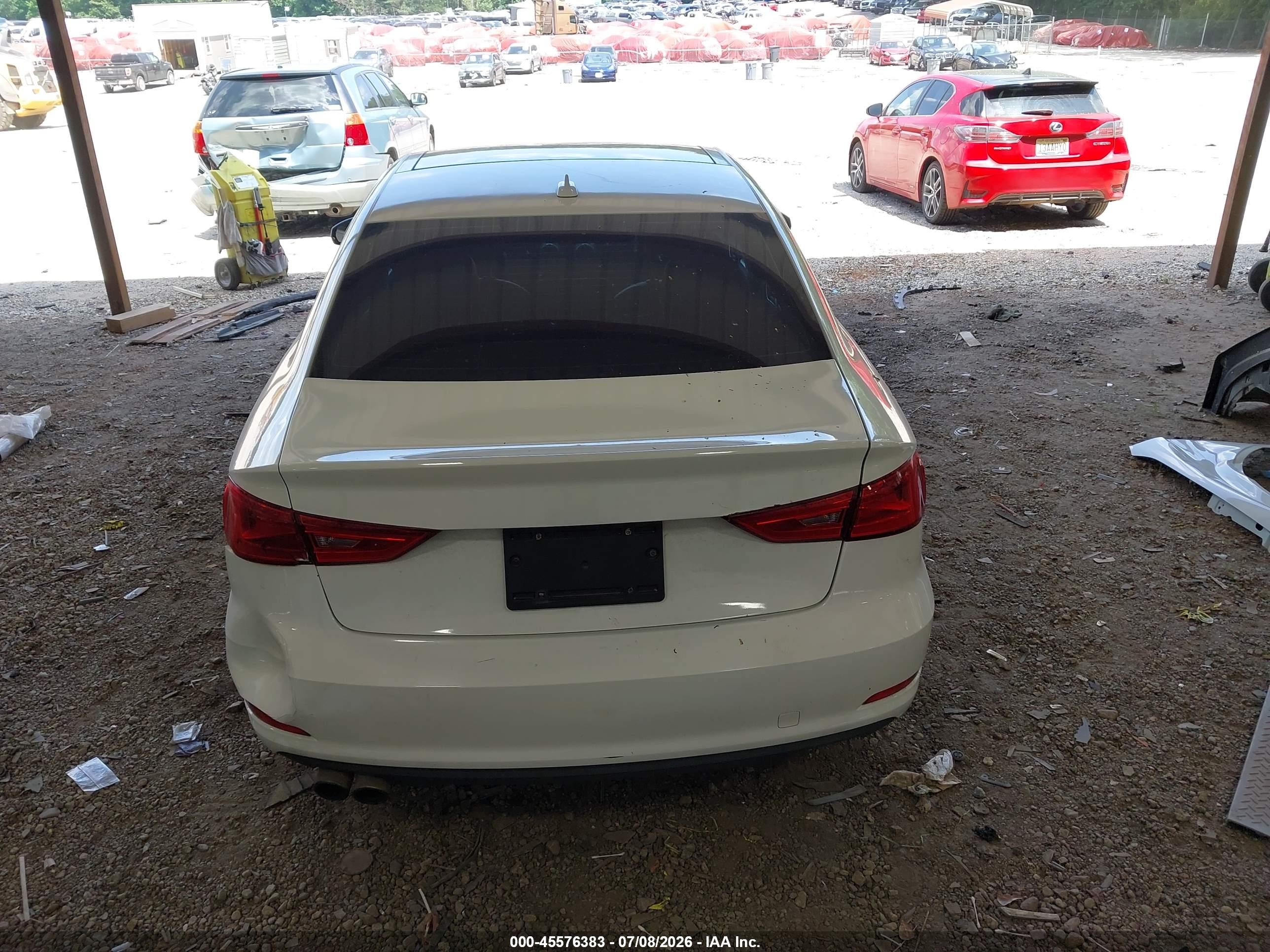 2015 Audi A3 1.8t Premium White vin: WAUACGFF6F1022424