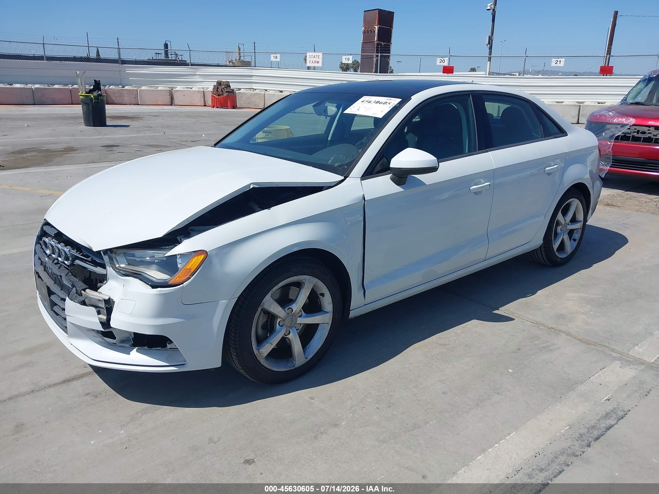 2015 Audi A3 1.8t Premium White vin: WAUACGFF6F1046433