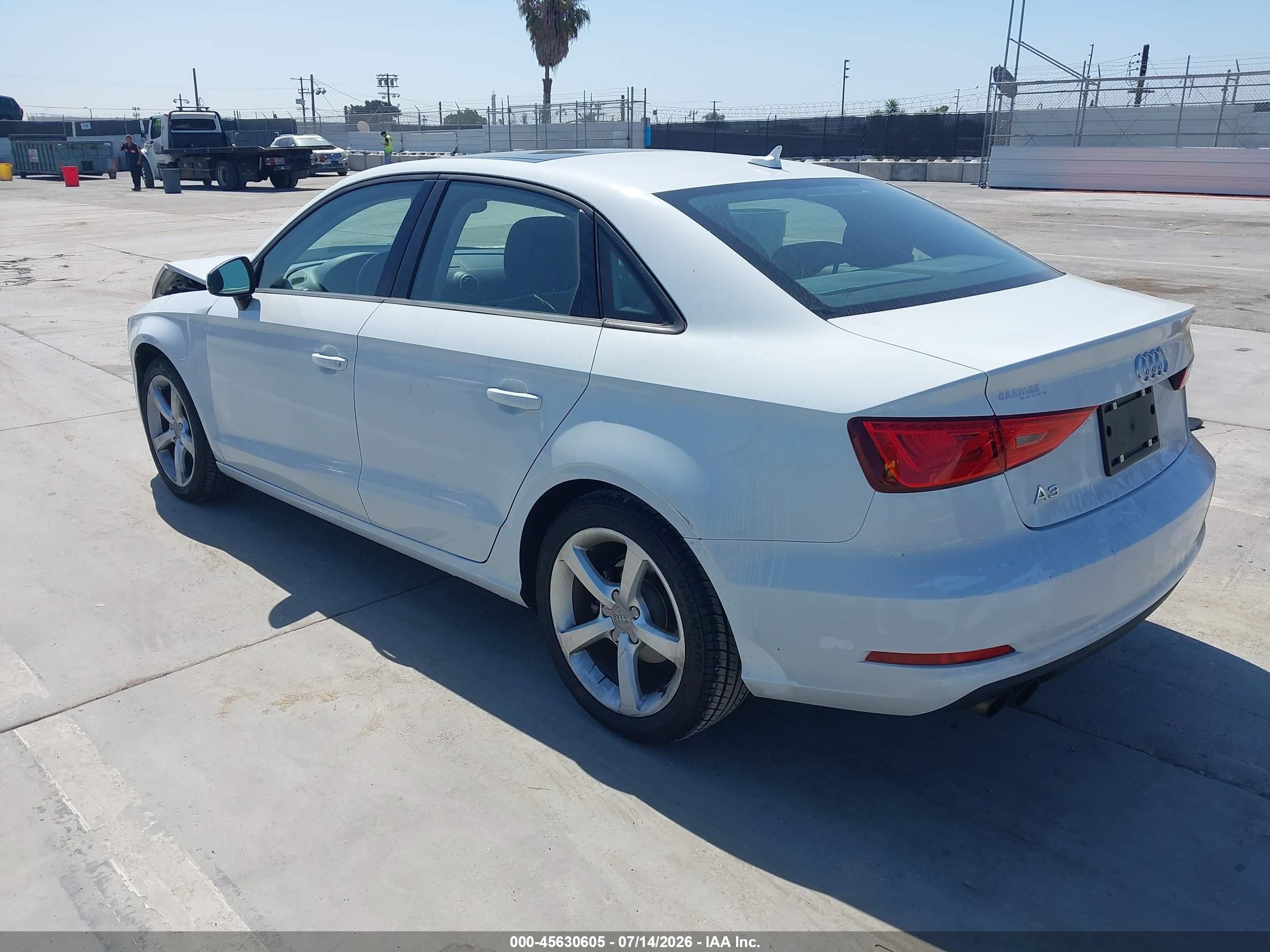 2015 Audi A3 1.8t Premium White vin: WAUACGFF6F1046433