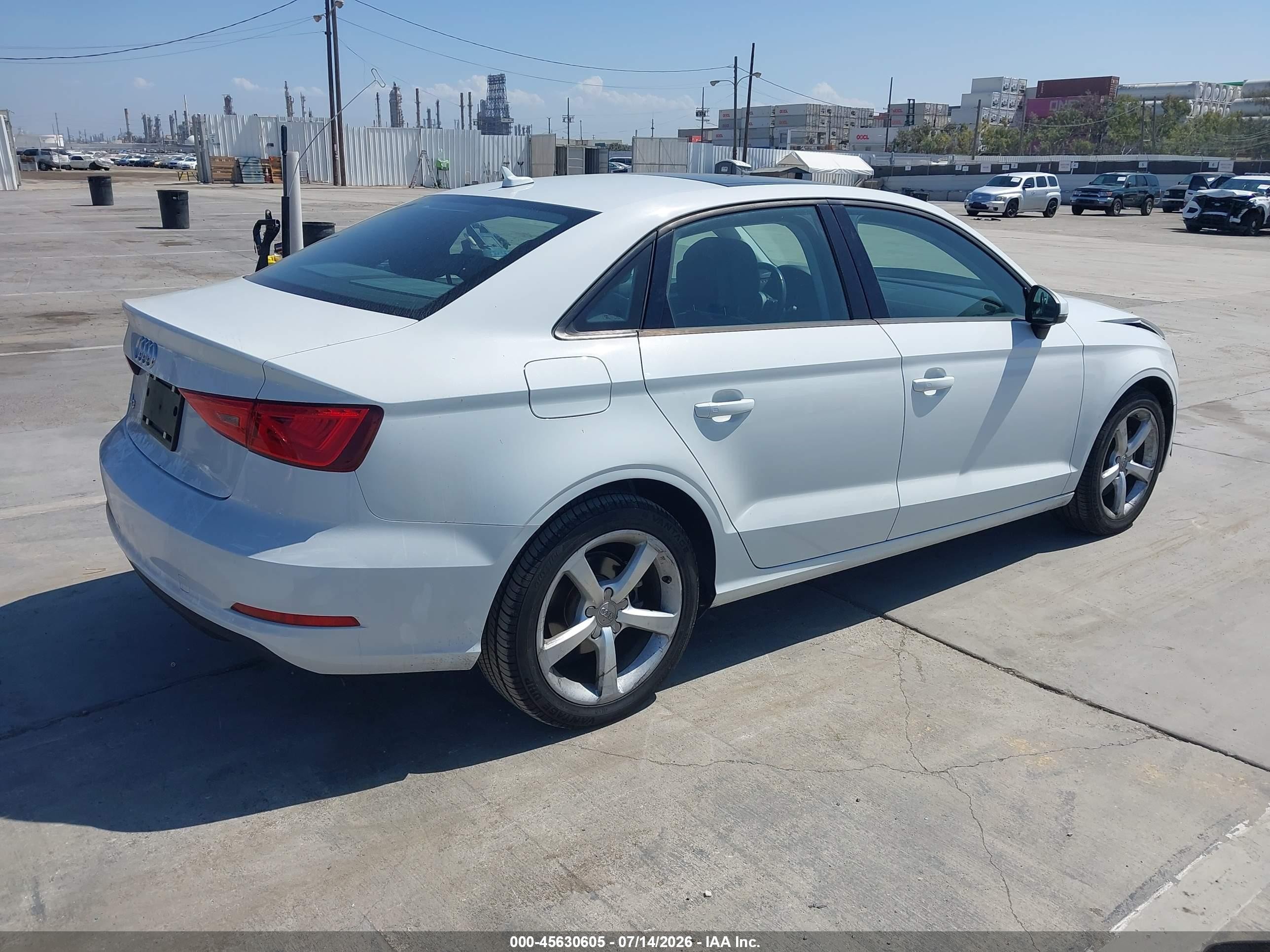 2015 Audi A3 1.8t Premium White vin: WAUACGFF6F1046433
