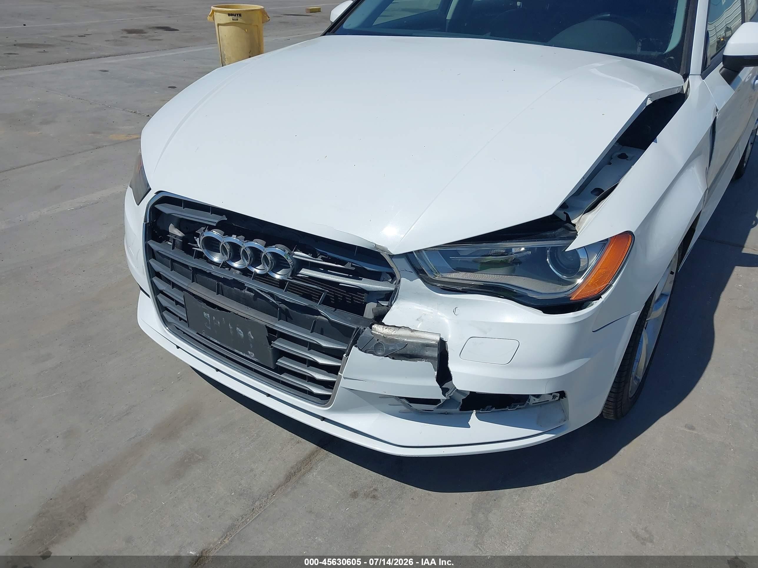 2015 Audi A3 1.8t Premium White vin: WAUACGFF6F1046433