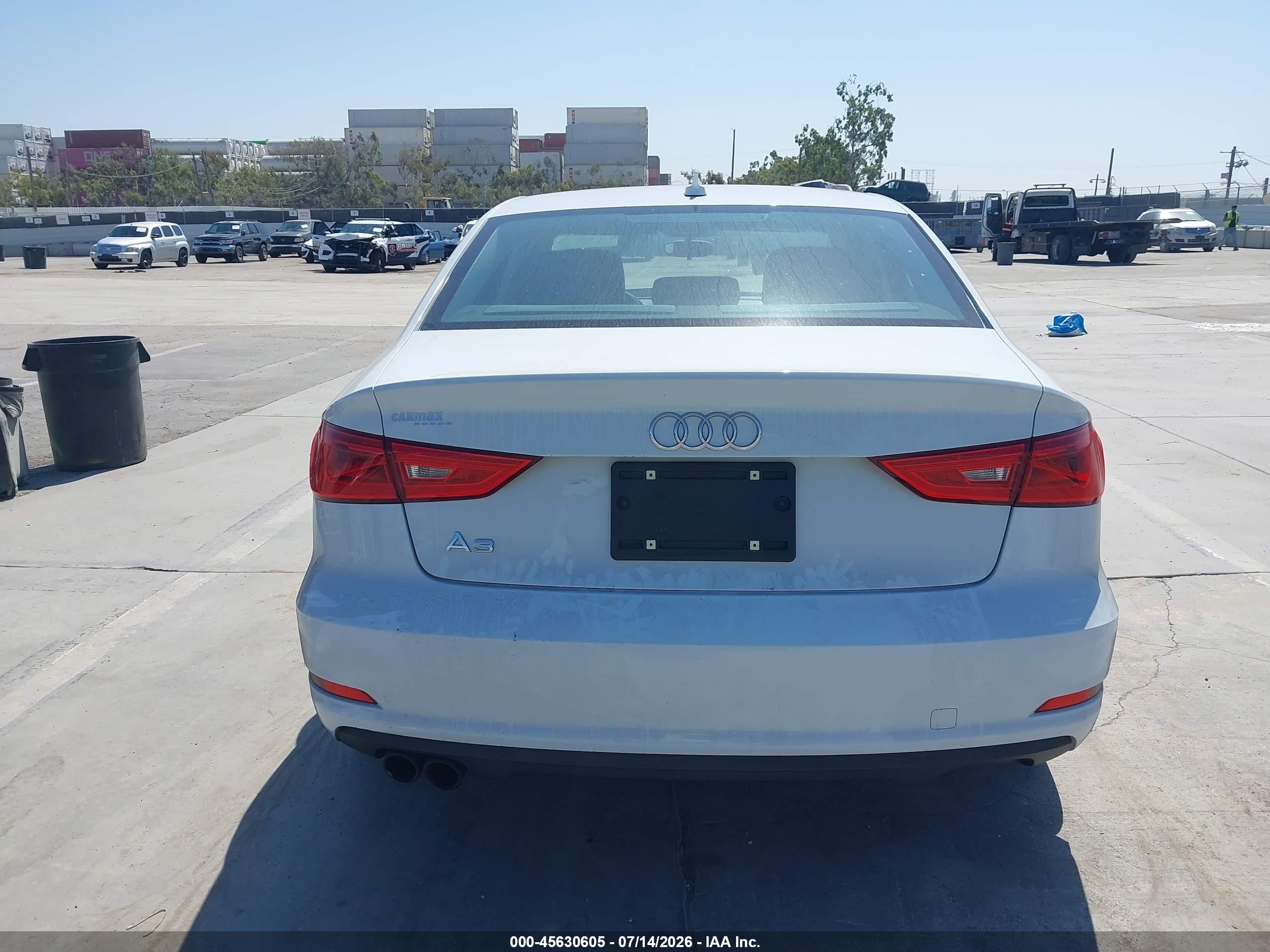 2015 Audi A3 1.8t Premium White vin: WAUACGFF6F1046433