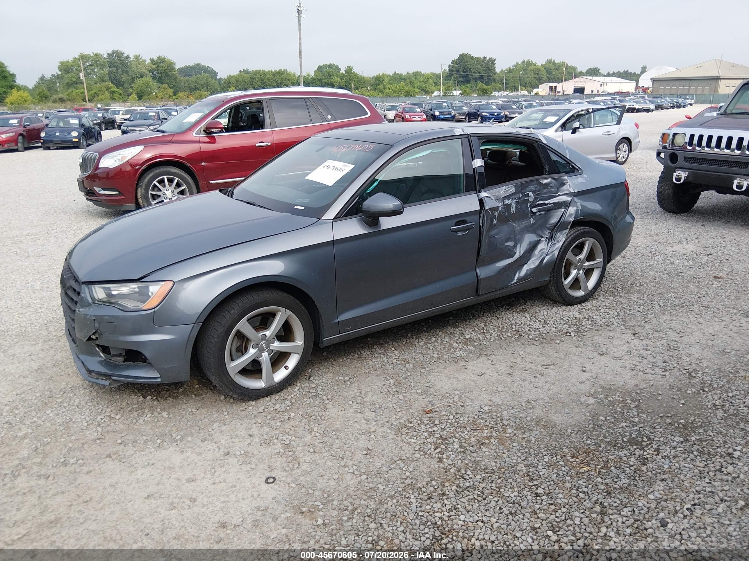 2015 Audi A3 1.8t Premium Gray vin: WAUACGFF6F1061515