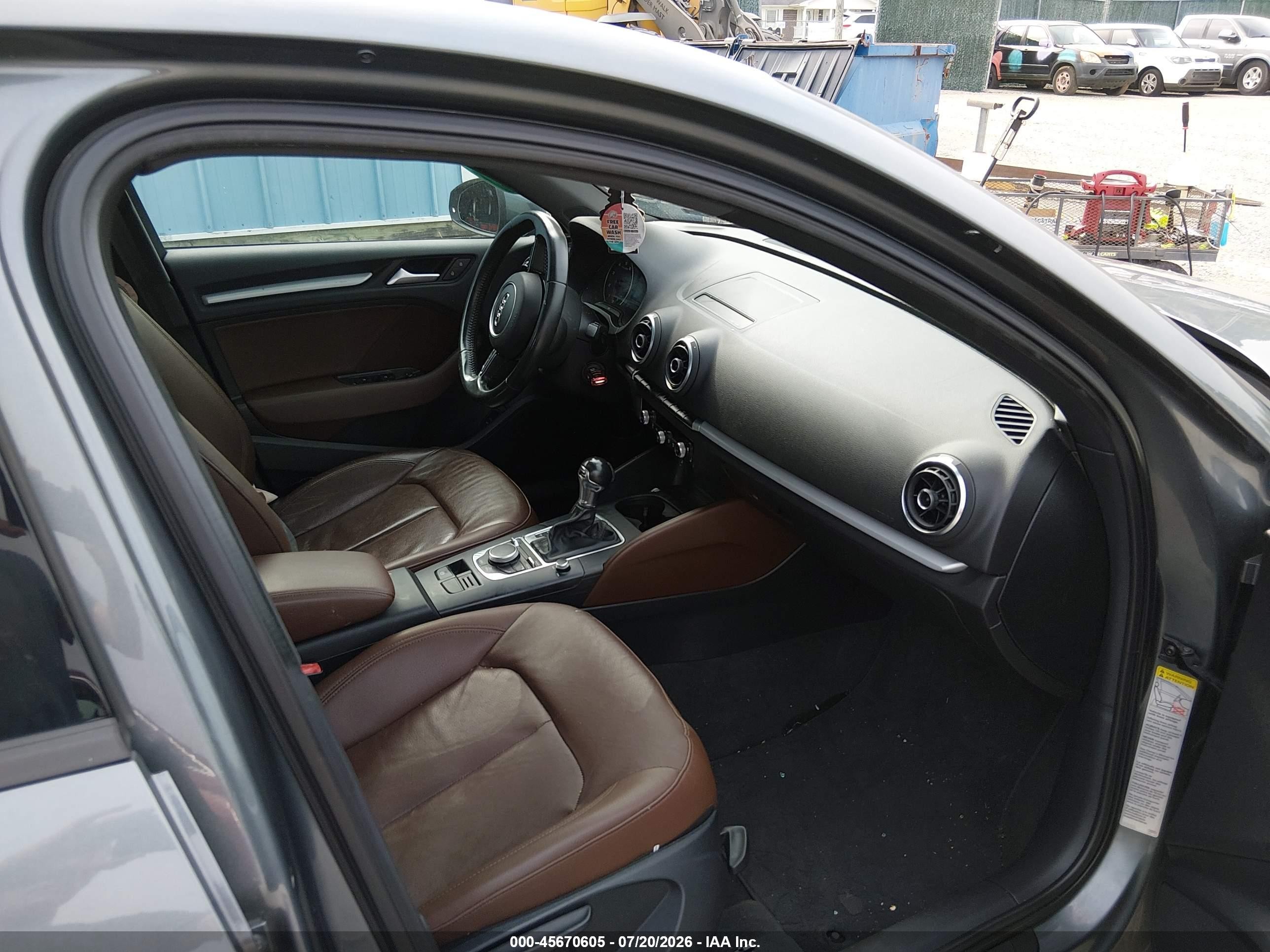 2015 Audi A3 1.8t Premium Gray vin: WAUACGFF6F1061515