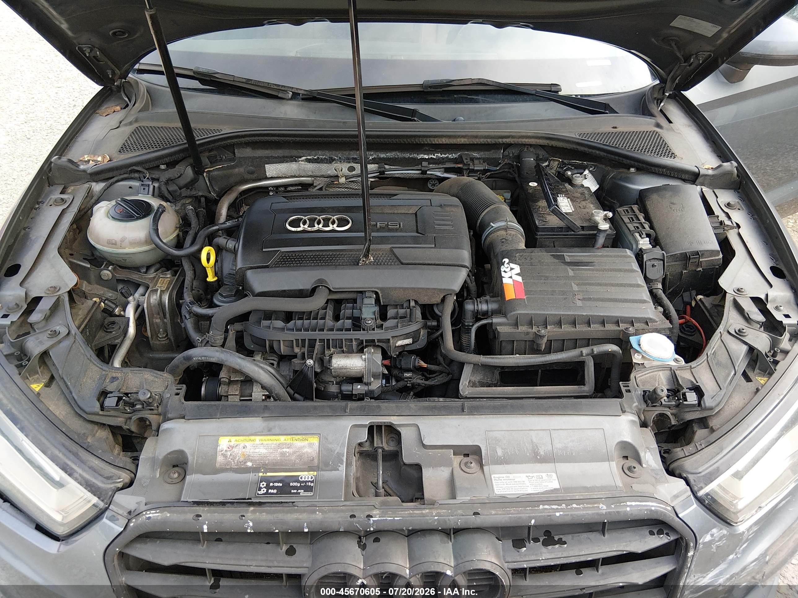 2015 Audi A3 1.8t Premium Gray vin: WAUACGFF6F1061515