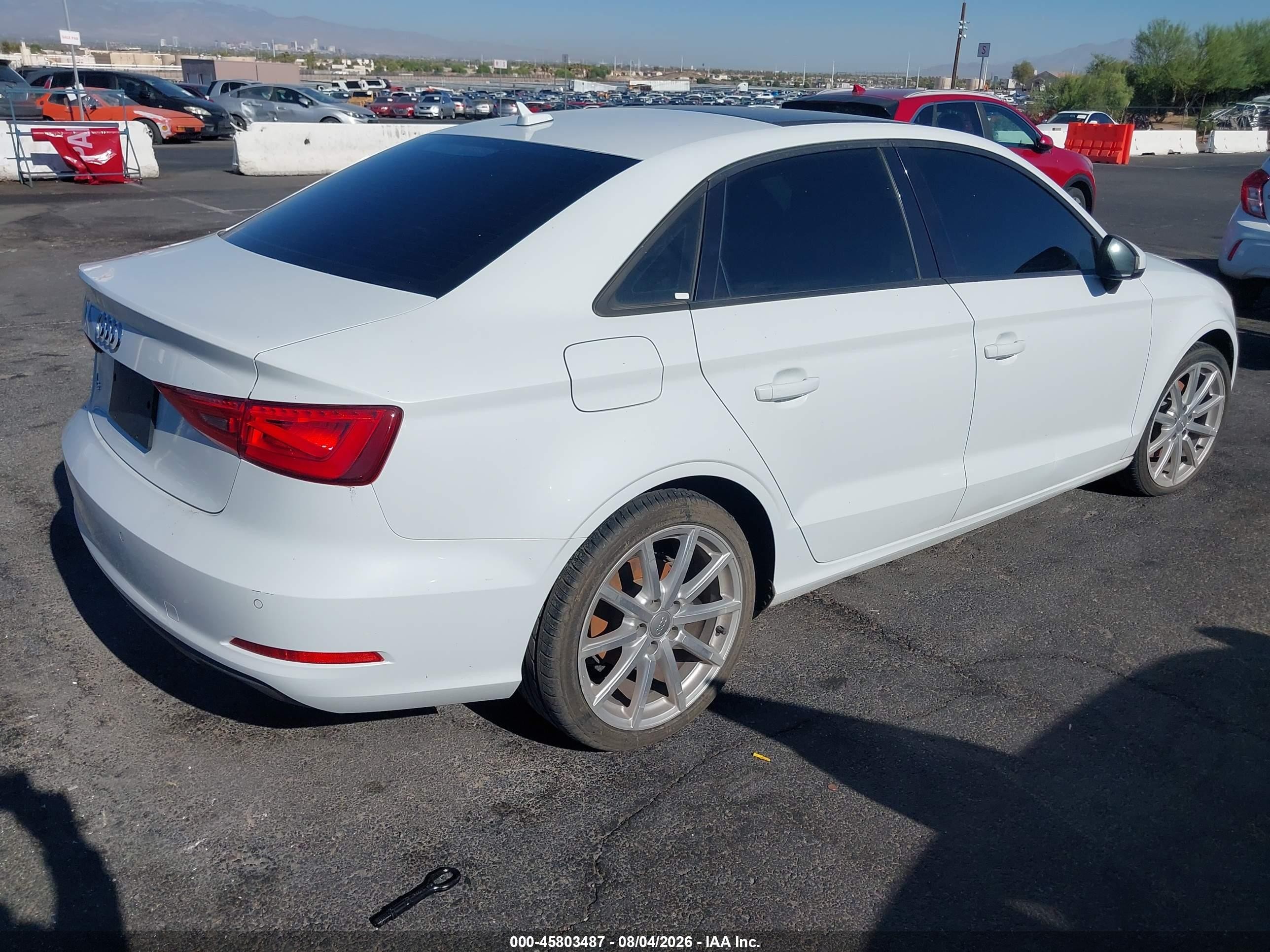 2015 Audi A3 1.8t Premium White vin: WAUACGFF6F1139999