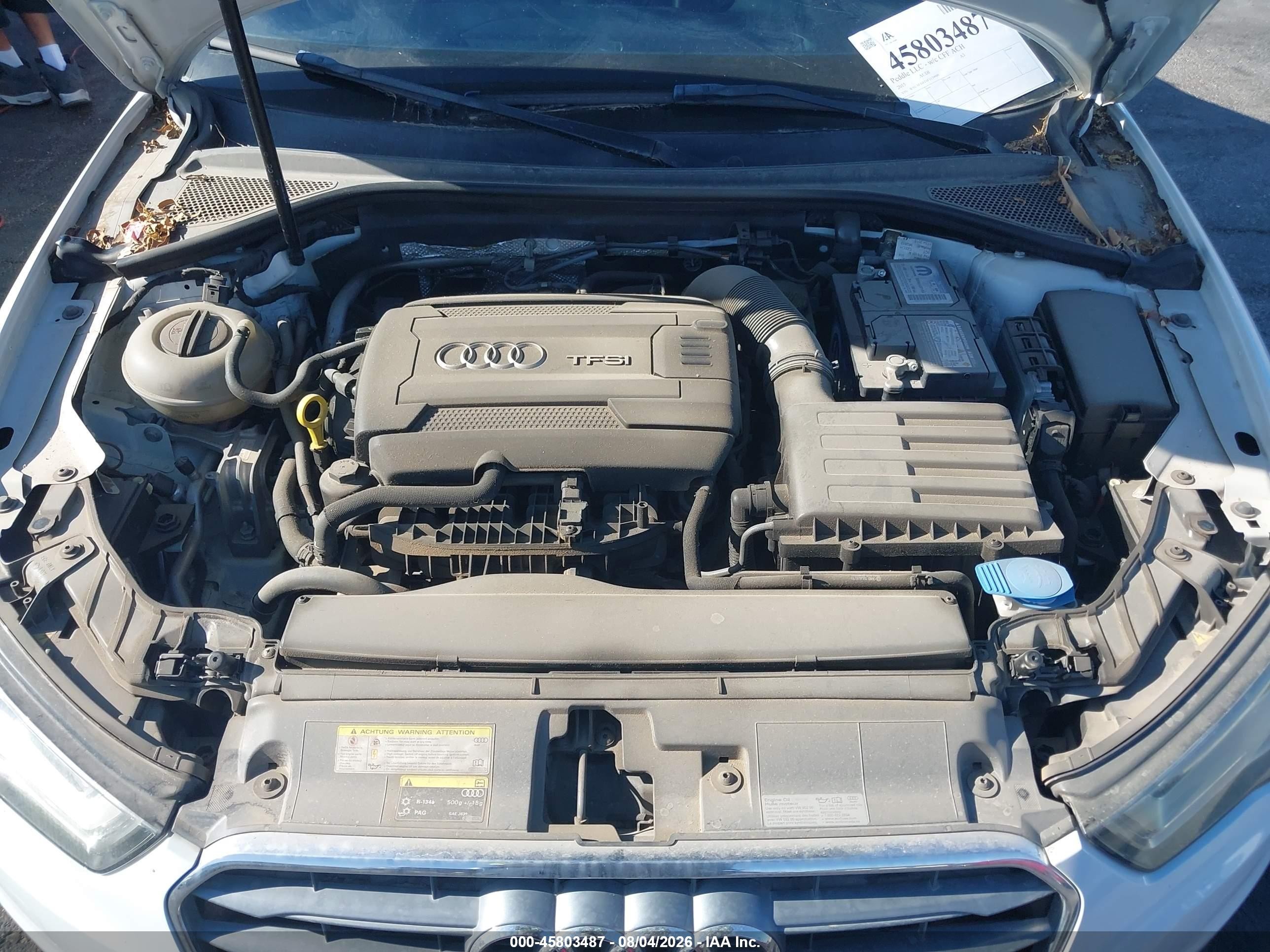 2015 Audi A3 1.8t Premium White vin: WAUACGFF6F1139999