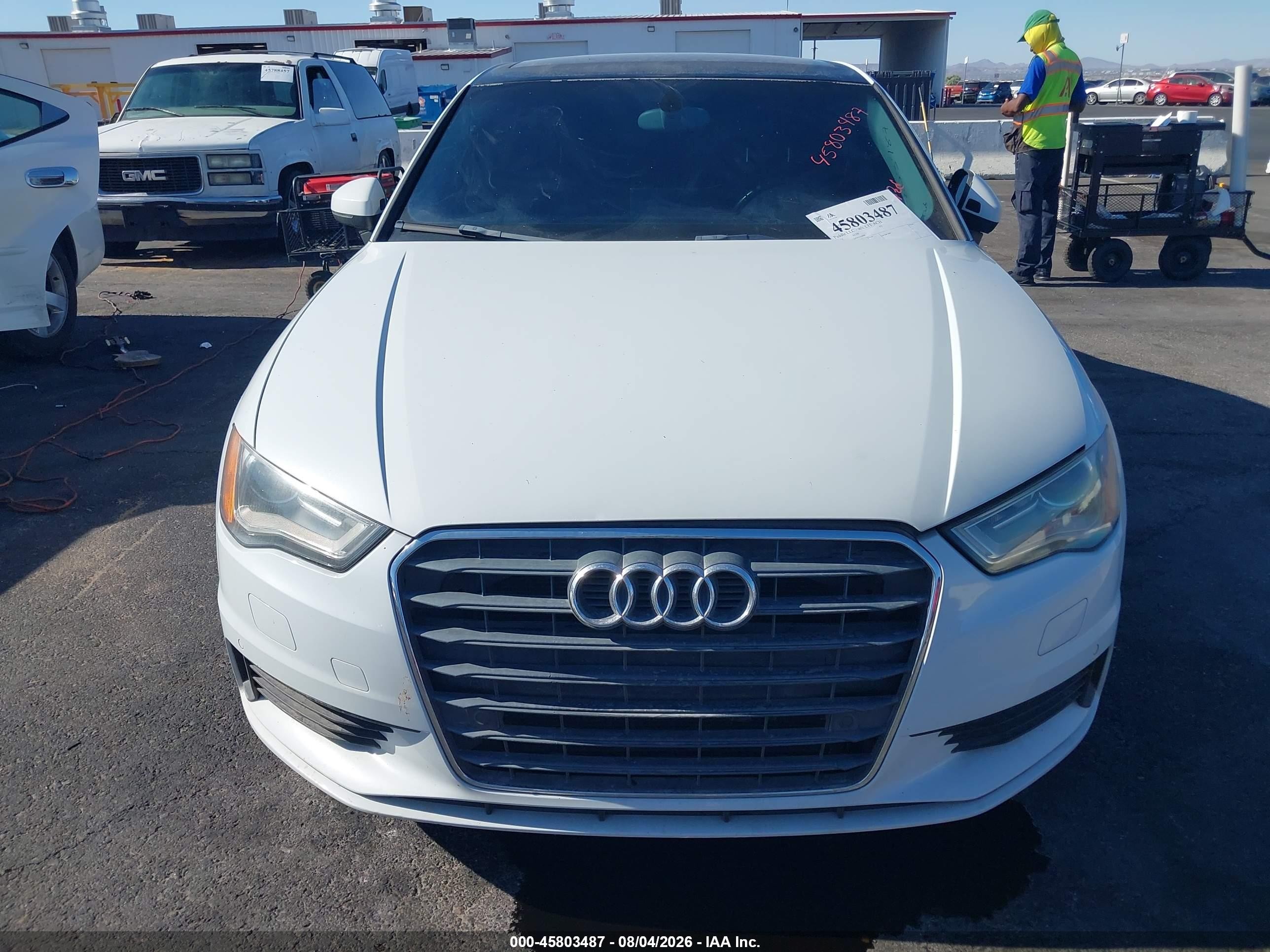 2015 Audi A3 1.8t Premium White vin: WAUACGFF6F1139999