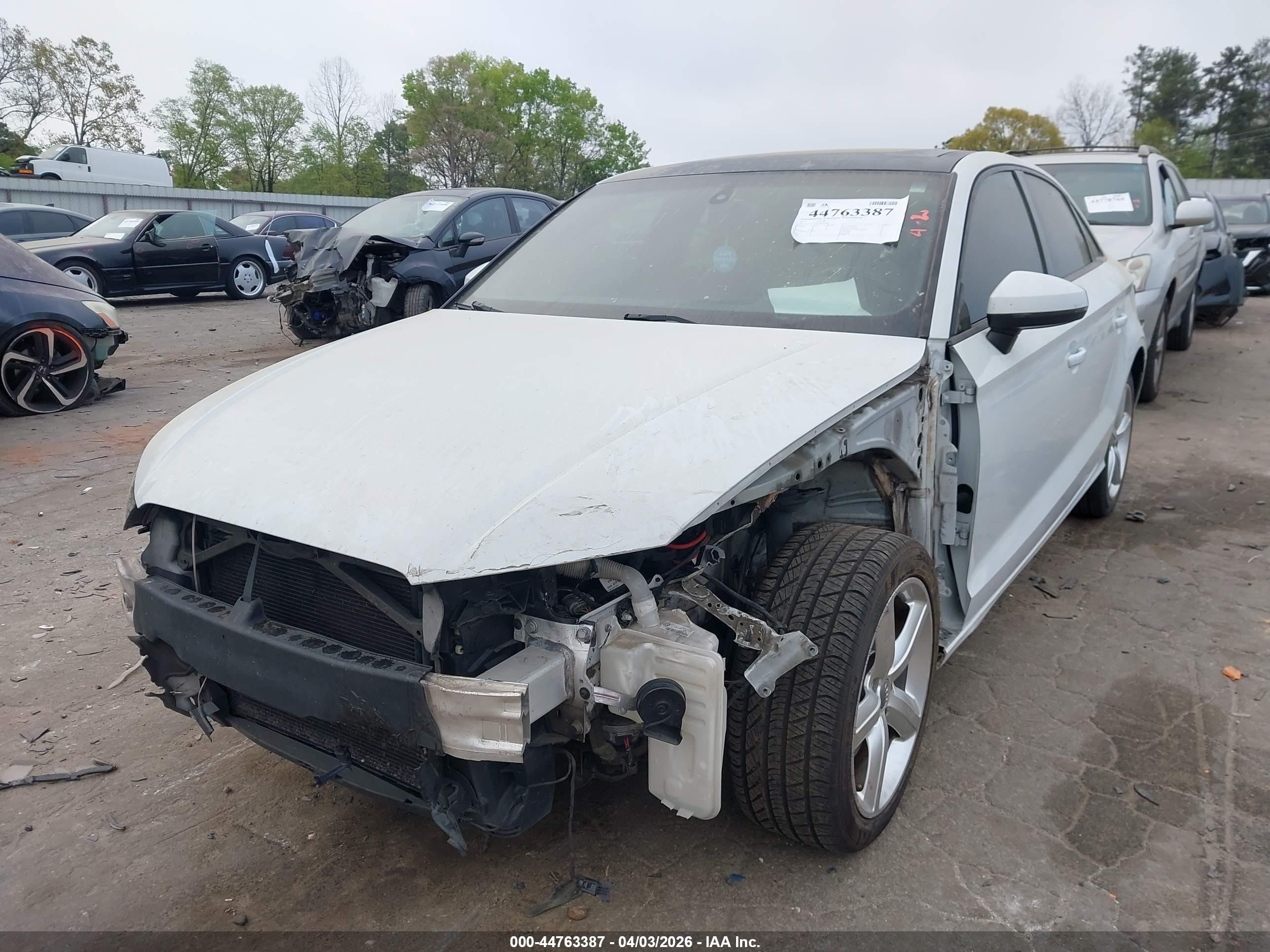 2015 Audi A3 1.8t Premium White vin: WAUACGFF7F1125383