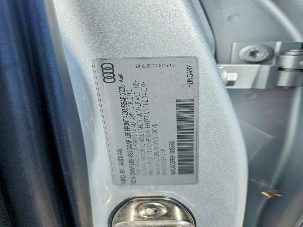 2015 Audi A3 Premium Silver vin: WAUACGFF8F1005589
