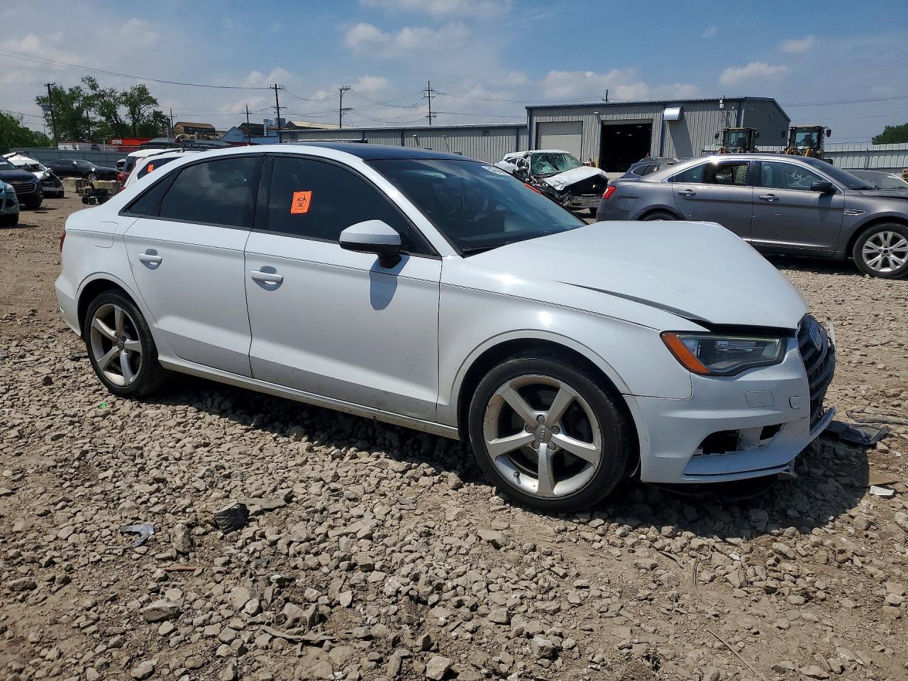 2015 Audi A3 Premium White vin: WAUACGFF8F1010632