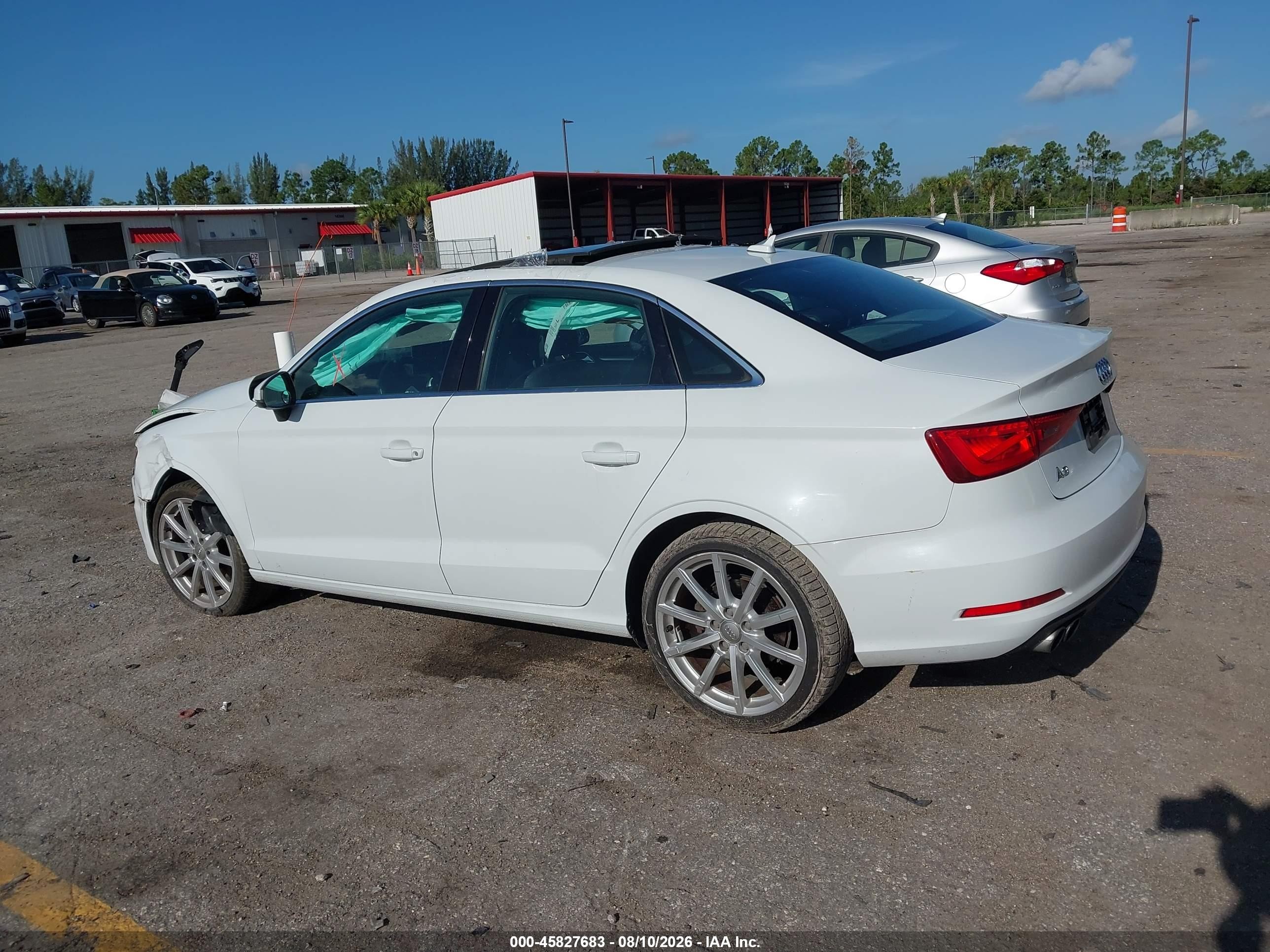 2015 Audi A3 1.8t Premium Белый vin: WAUACGFF8F1070748