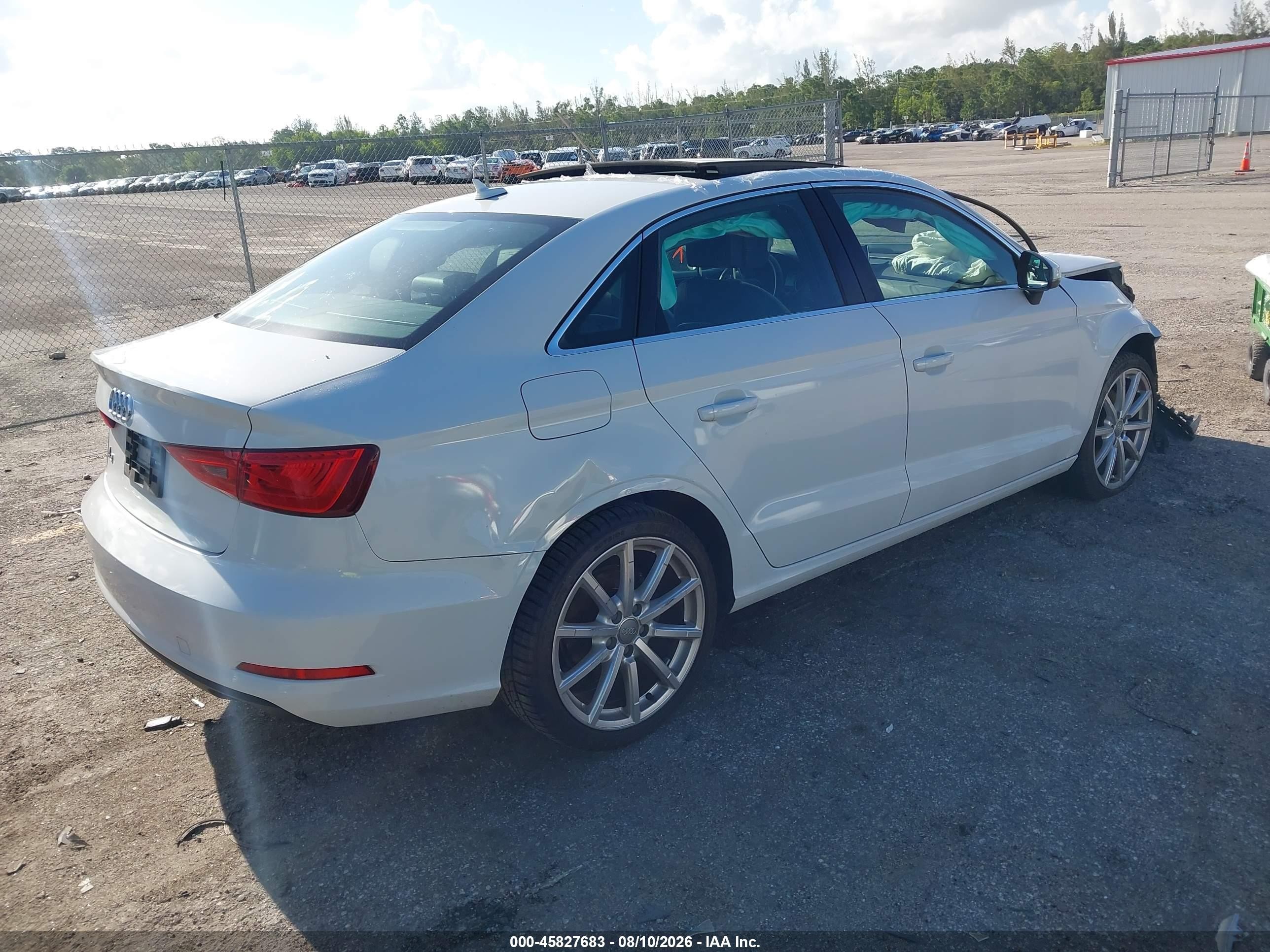 2015 Audi A3 1.8t Premium Белый vin: WAUACGFF8F1070748