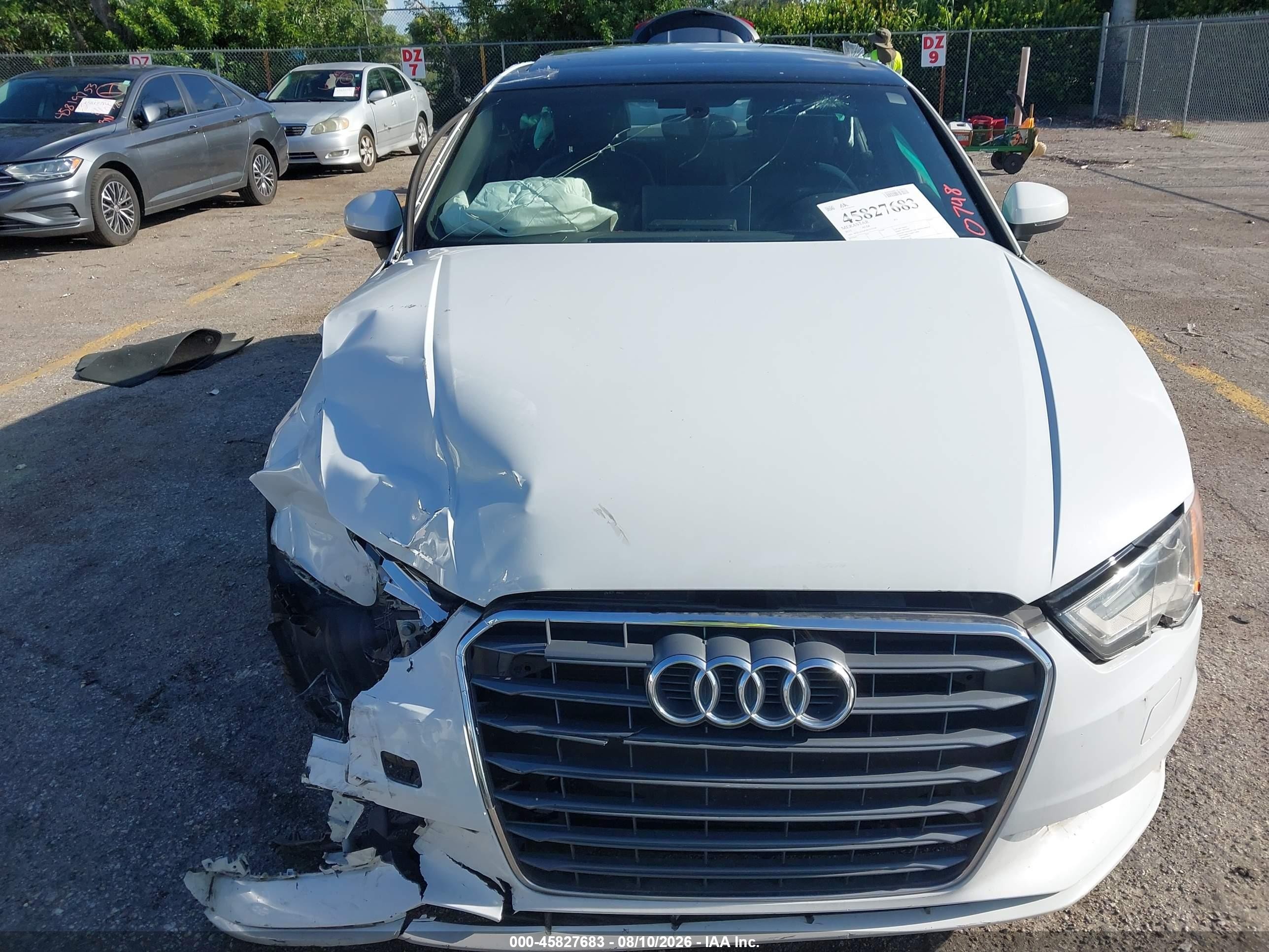 2015 Audi A3 1.8t Premium Белый vin: WAUACGFF8F1070748