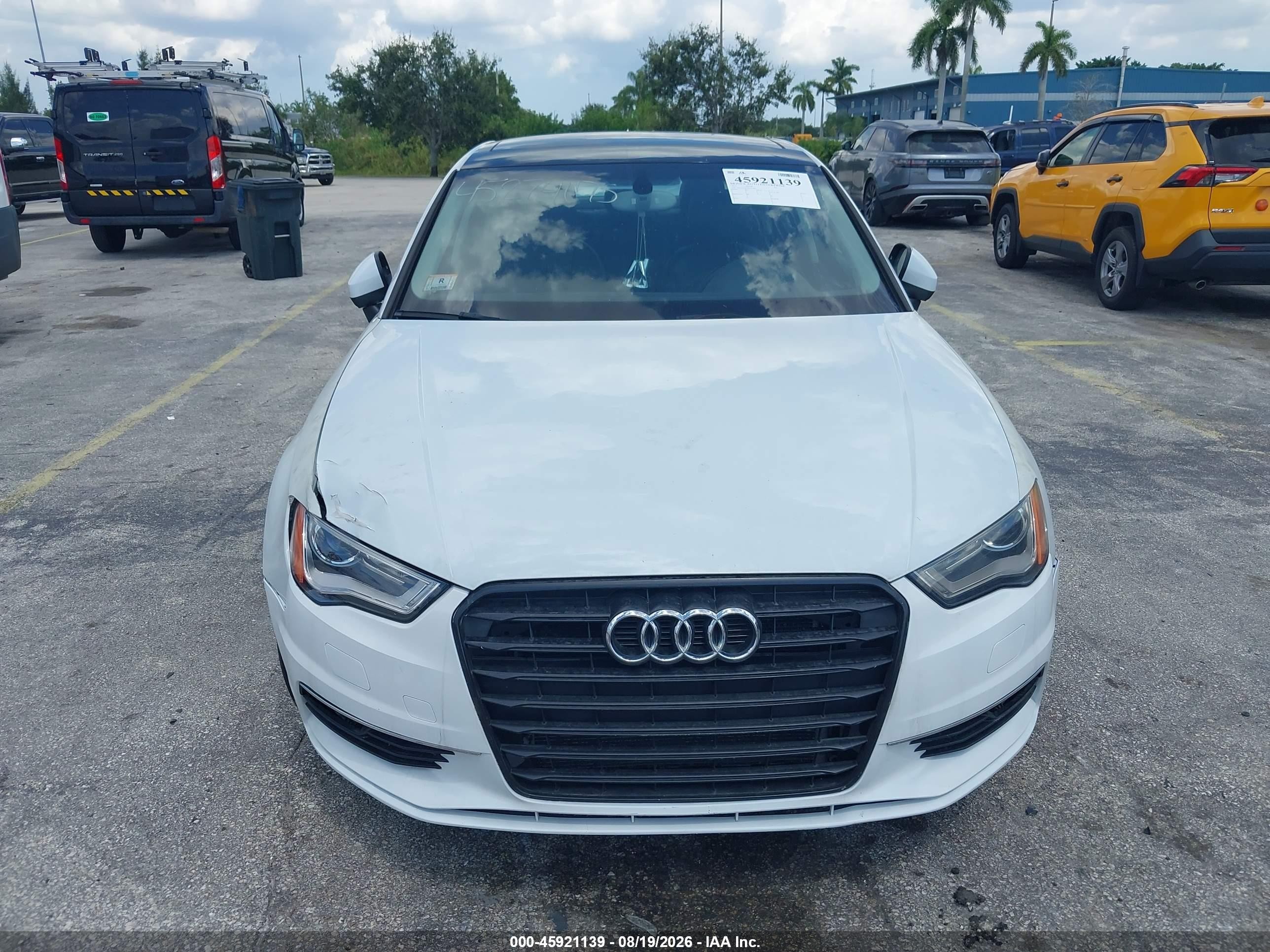 2015 Audi A3 1.8t Premium White vin: WAUACGFF9F1010865
