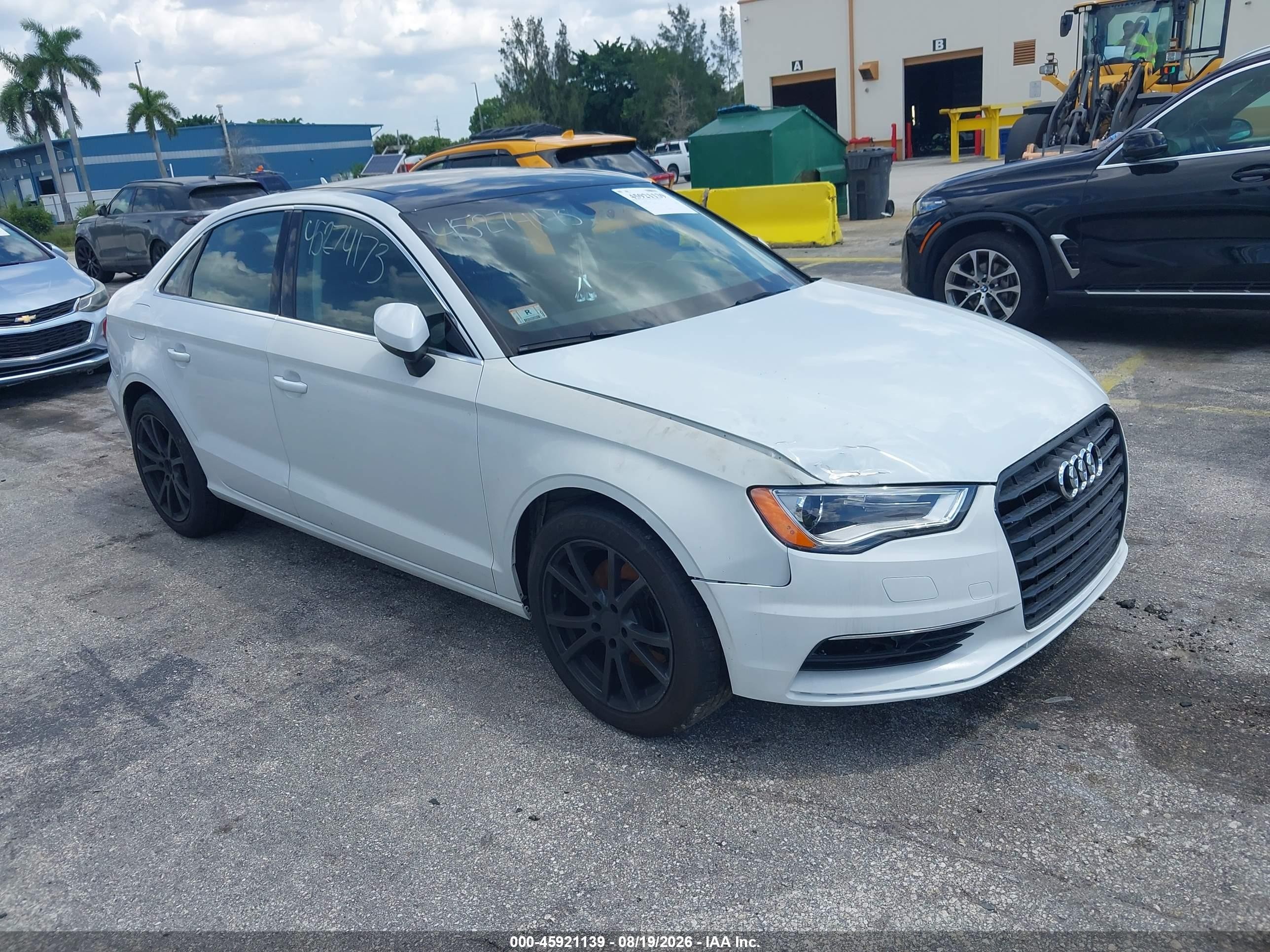 2015 Audi A3 1.8t Premium White vin: WAUACGFF9F1010865