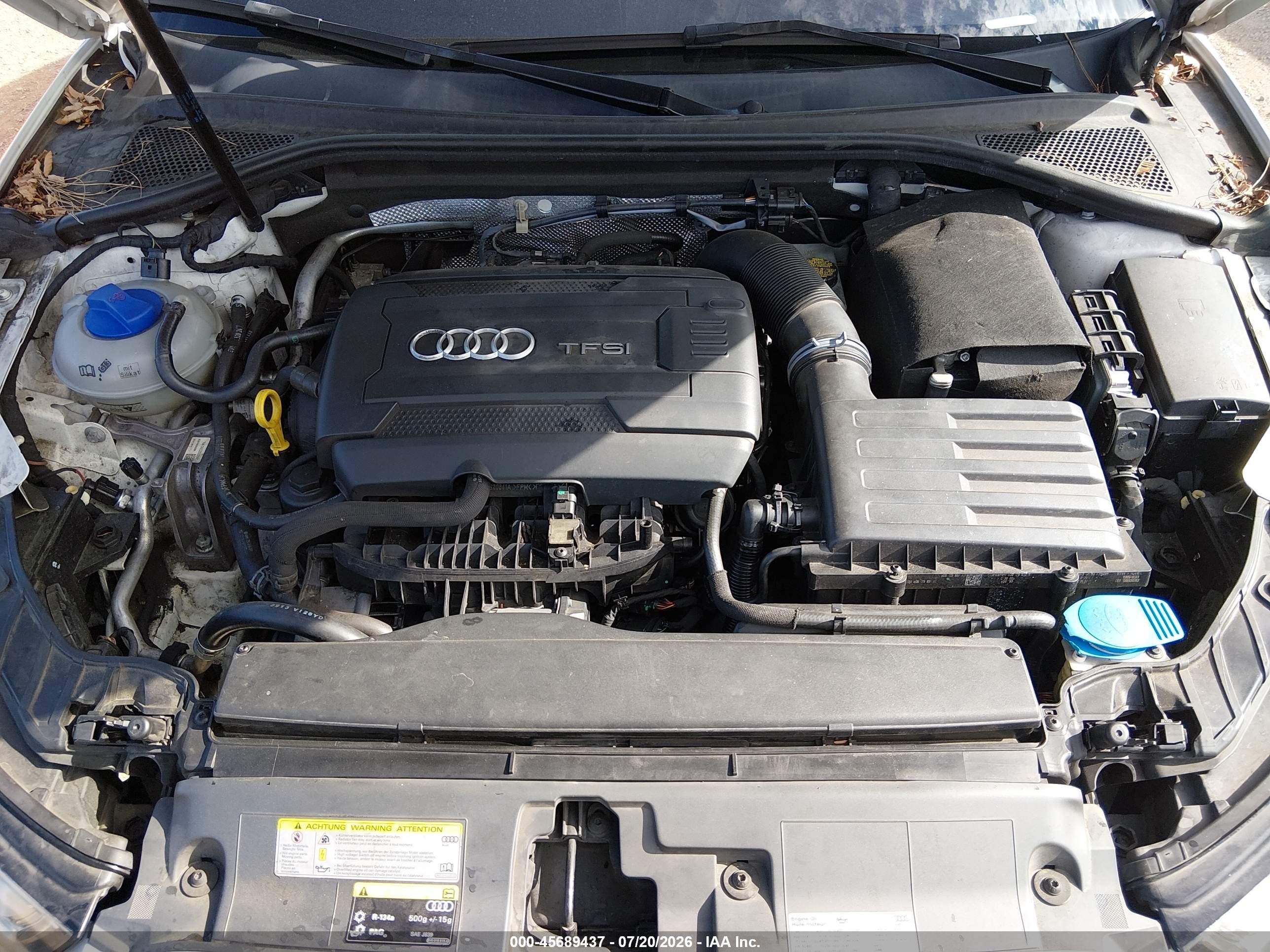 2015 Audi A3 1.8t Premium White vin: WAUACGFFXF1004959