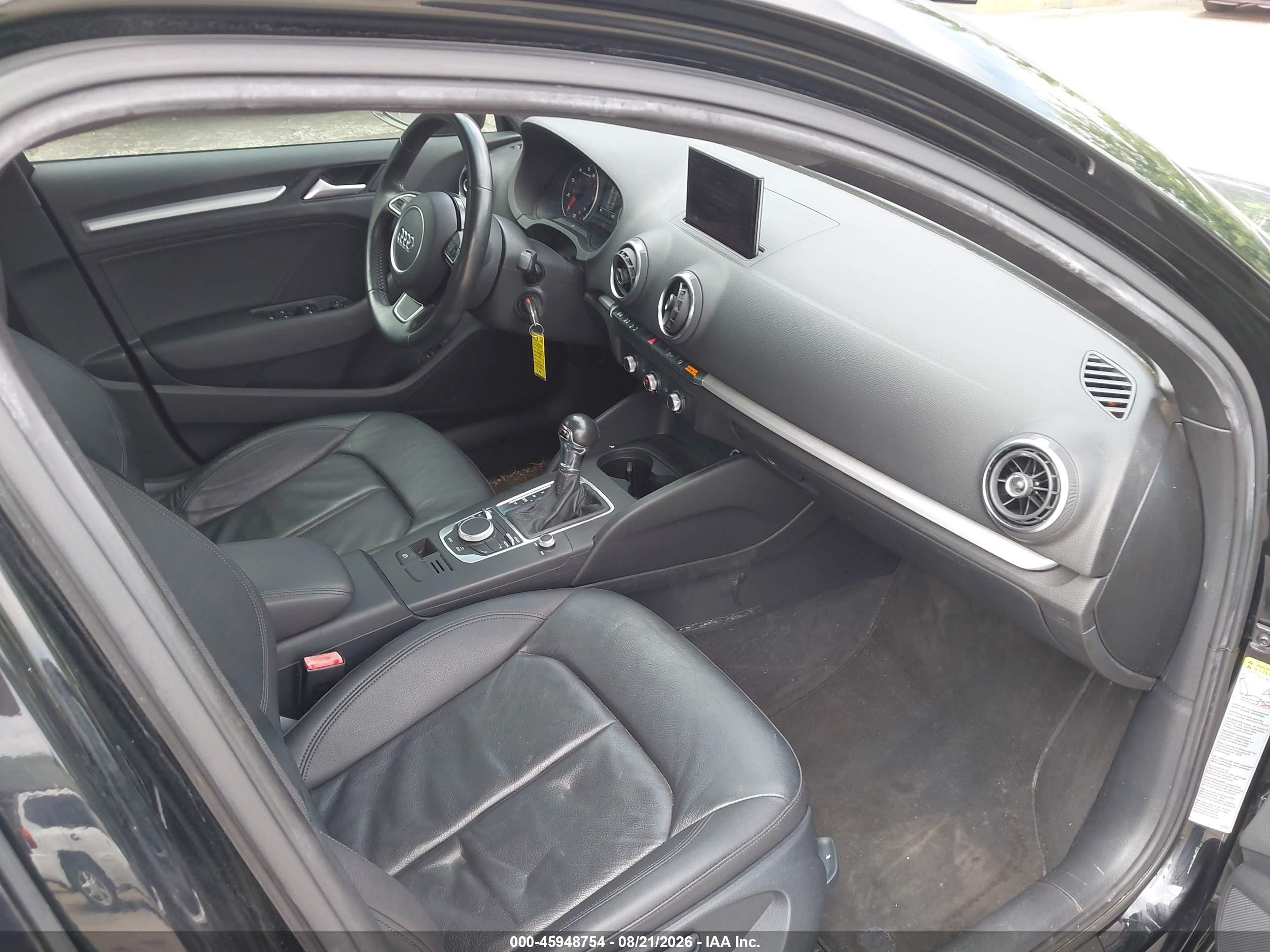 2015 Audi A3 1.8t Premium Black vin: WAUACGFFXF1011068