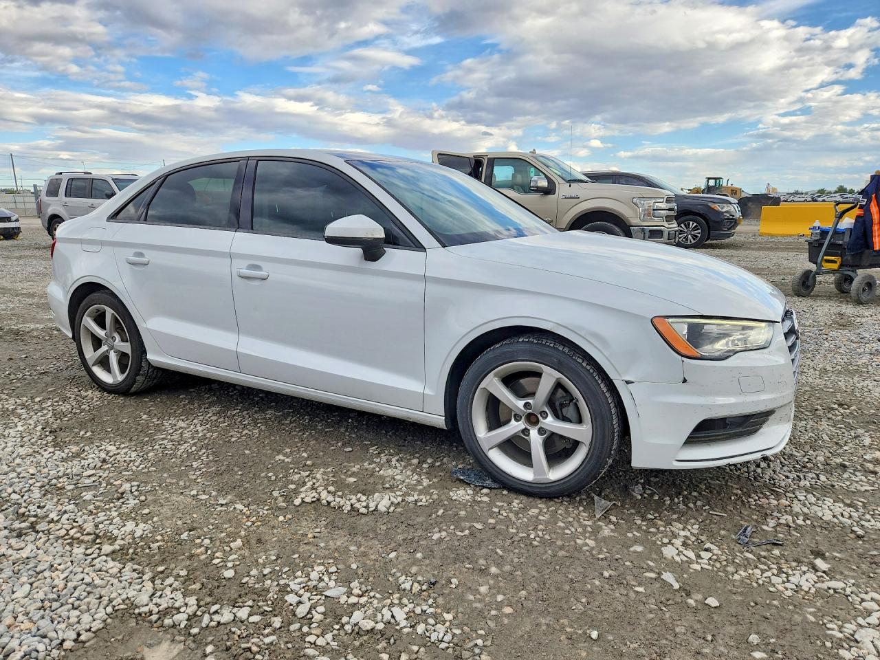 2015 Audi A3 Premium White vin: WAUACGFFXF1091813