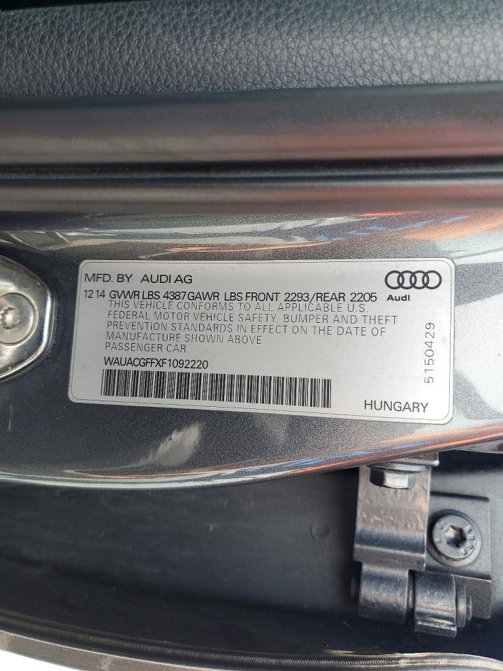 2013 Audi A3 Gray vin: WAUACGFFXF1092220