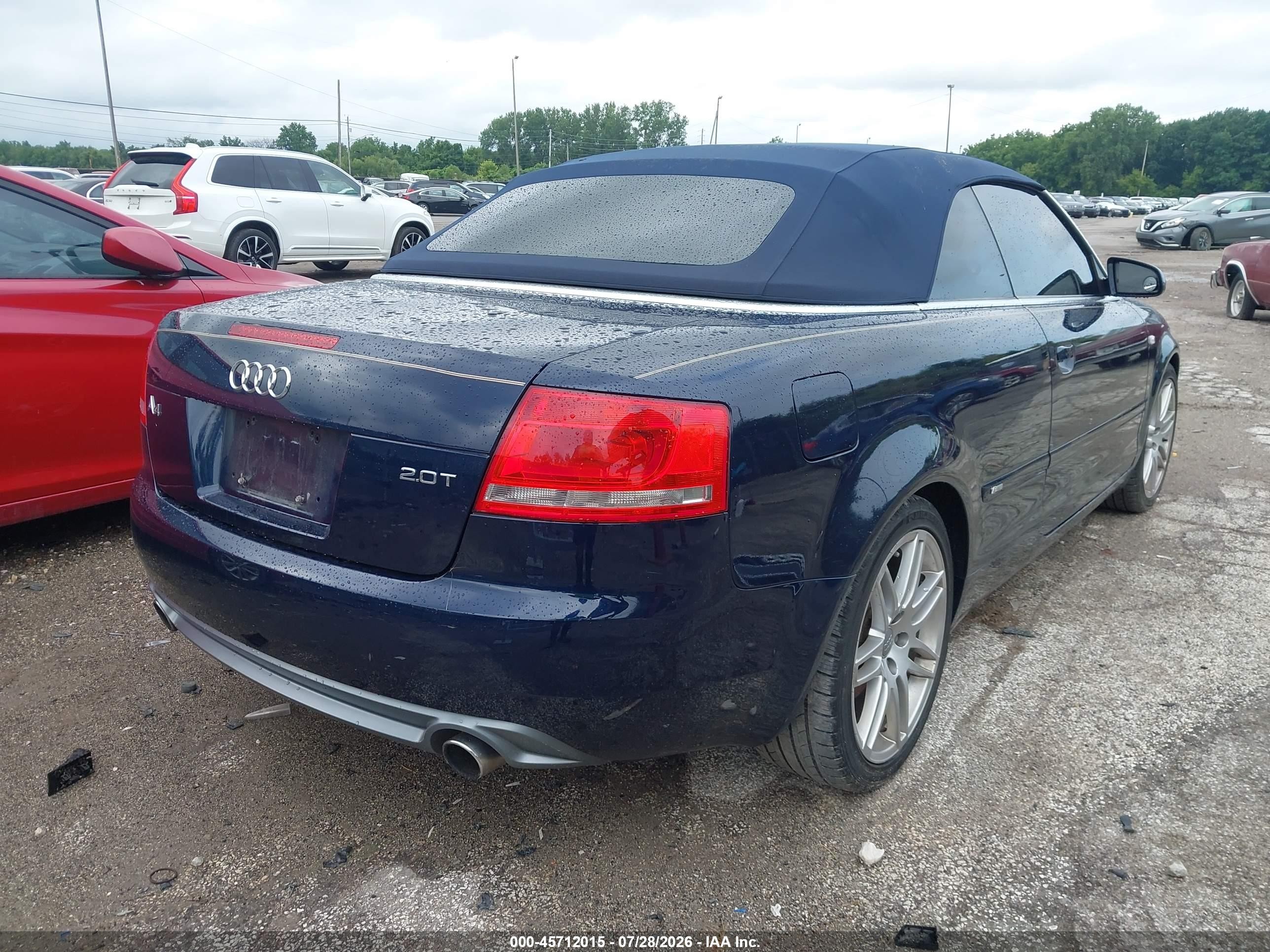 2009 Audi A4 2.0t Special Edition Blue vin: WAUAF48H09K007632