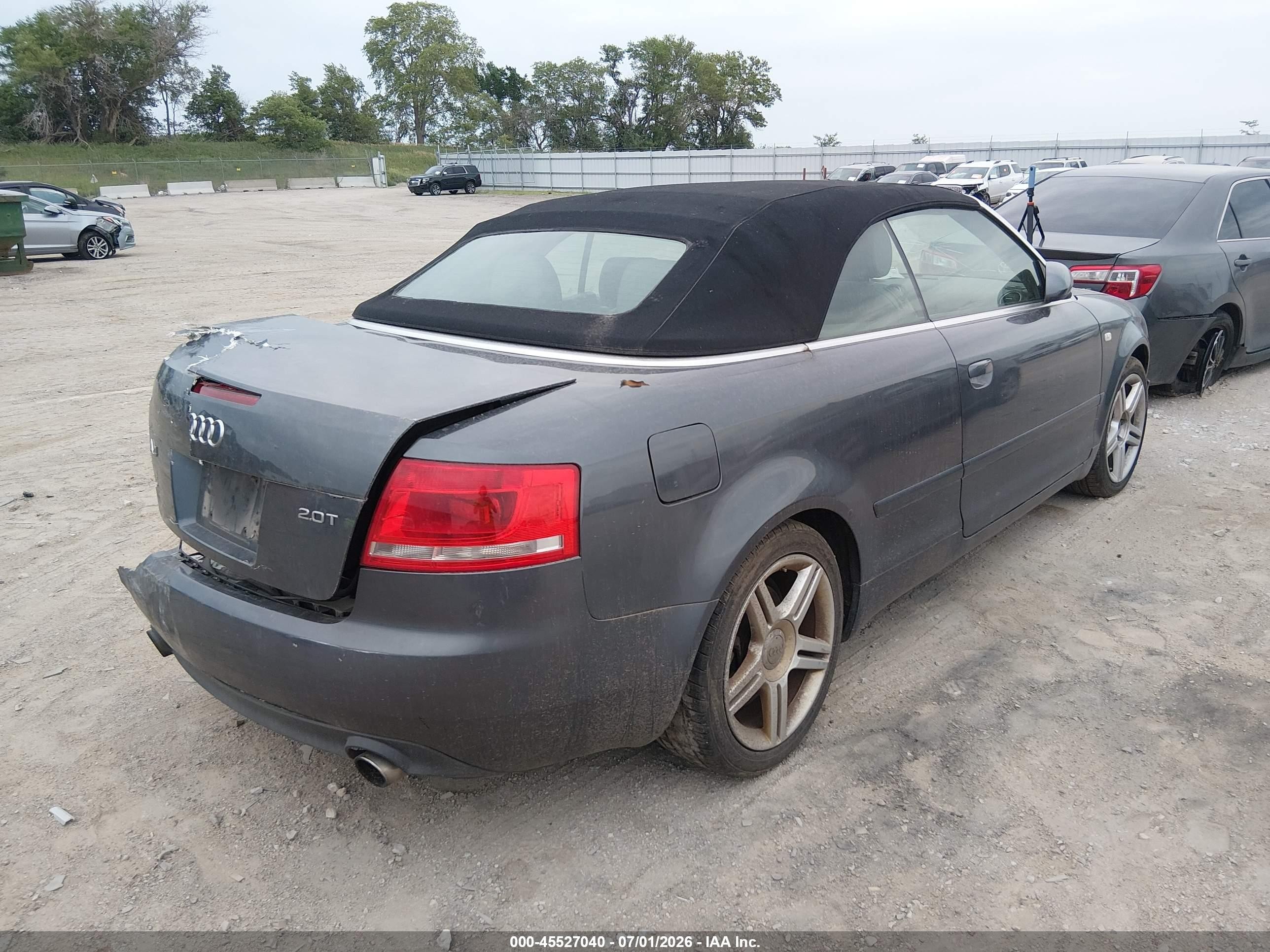 2008 Audi A4 2.0t Blue vin: WAUAF48H18K014975