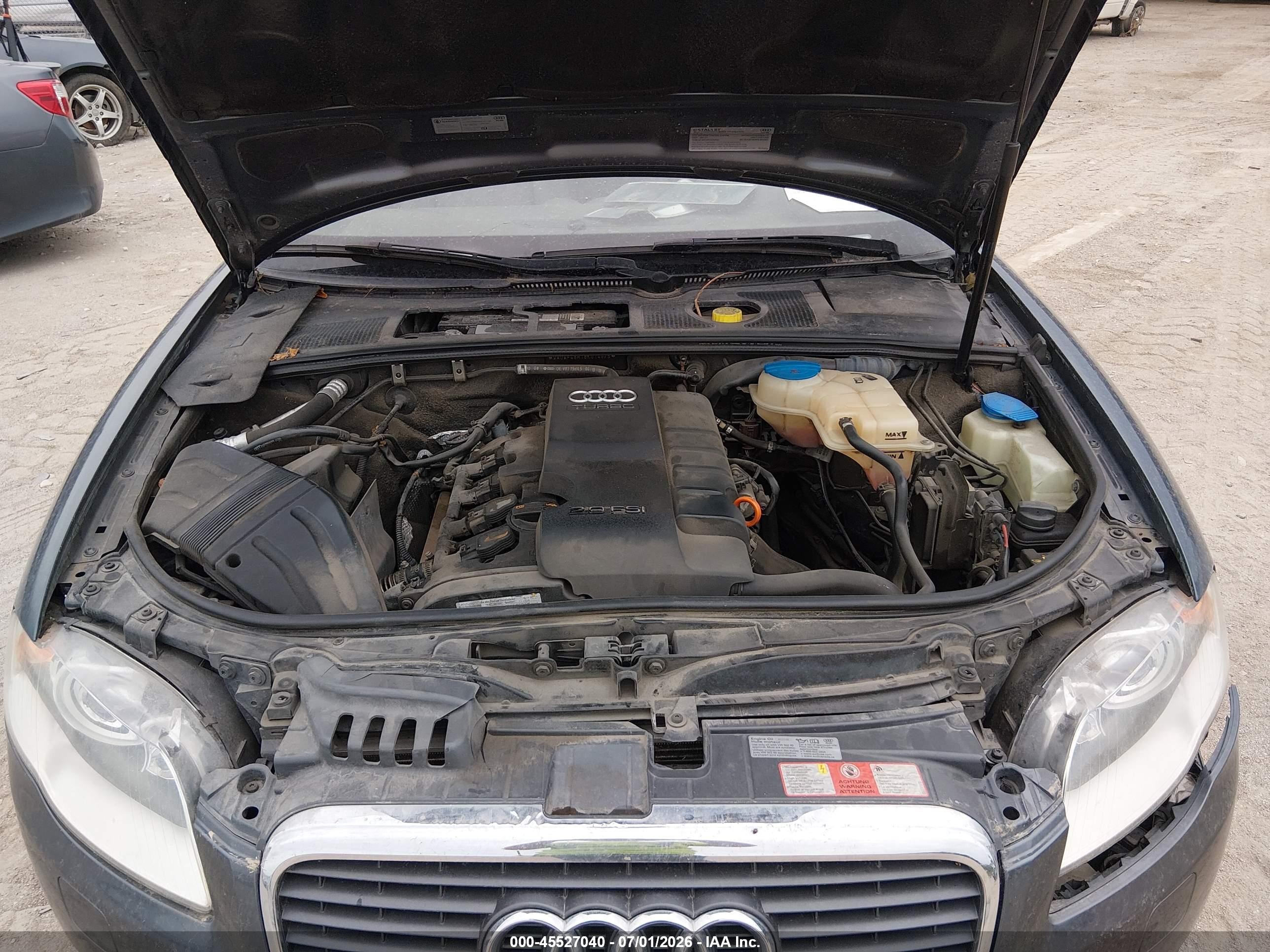 2008 Audi A4 2.0t Blue vin: WAUAF48H18K014975