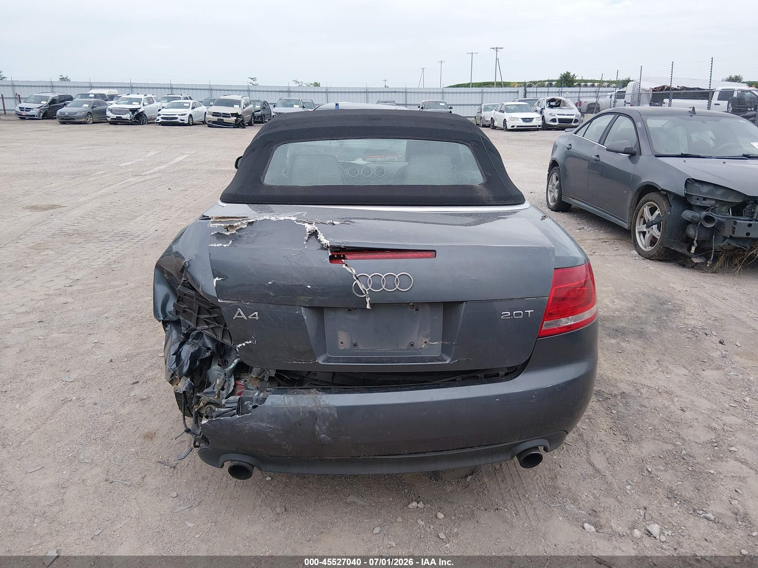 2008 Audi A4 2.0t Blue vin: WAUAF48H18K014975