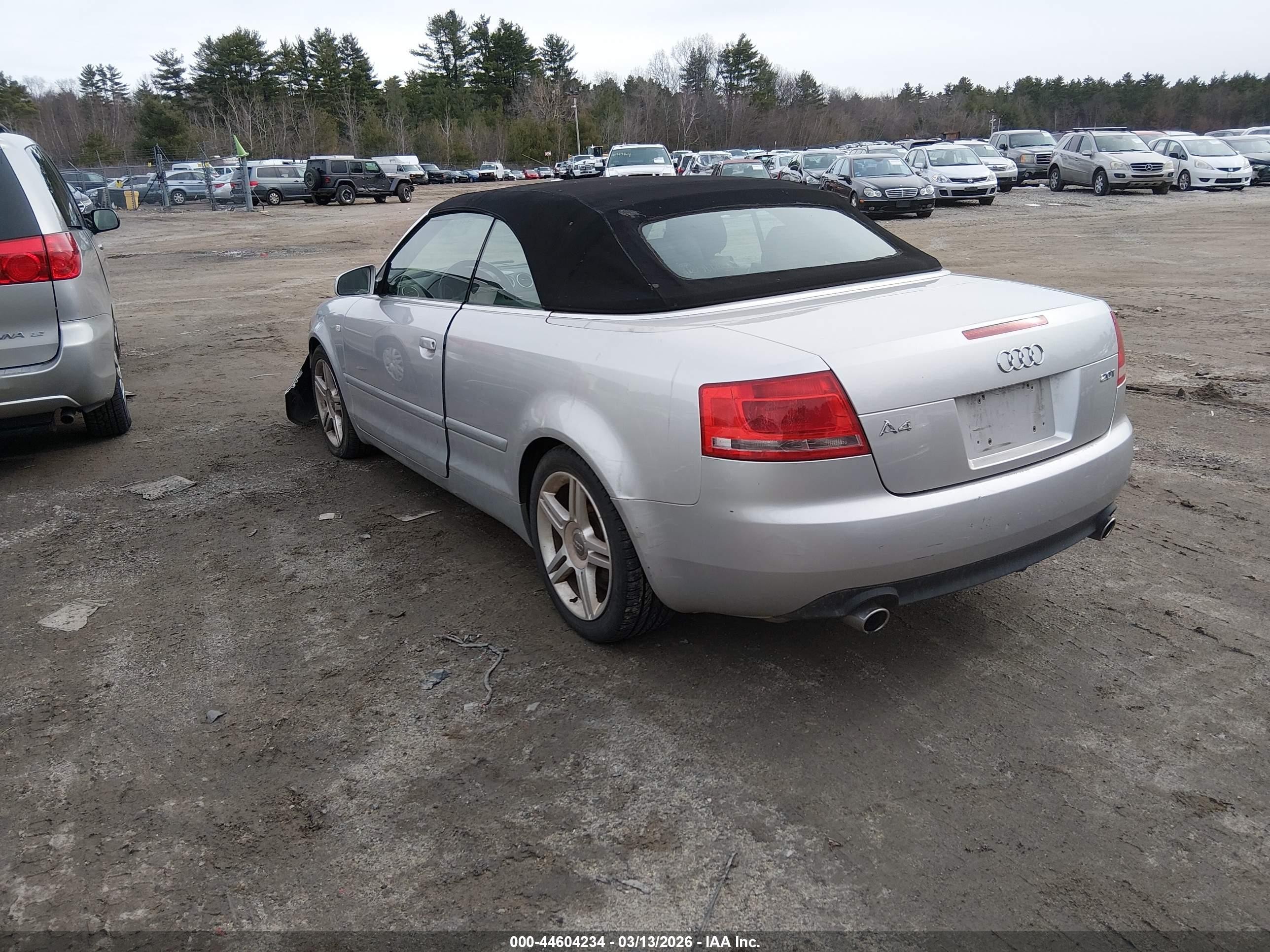 2007 Audi A4 2.0t Silver vin: WAUAF48H27K030228