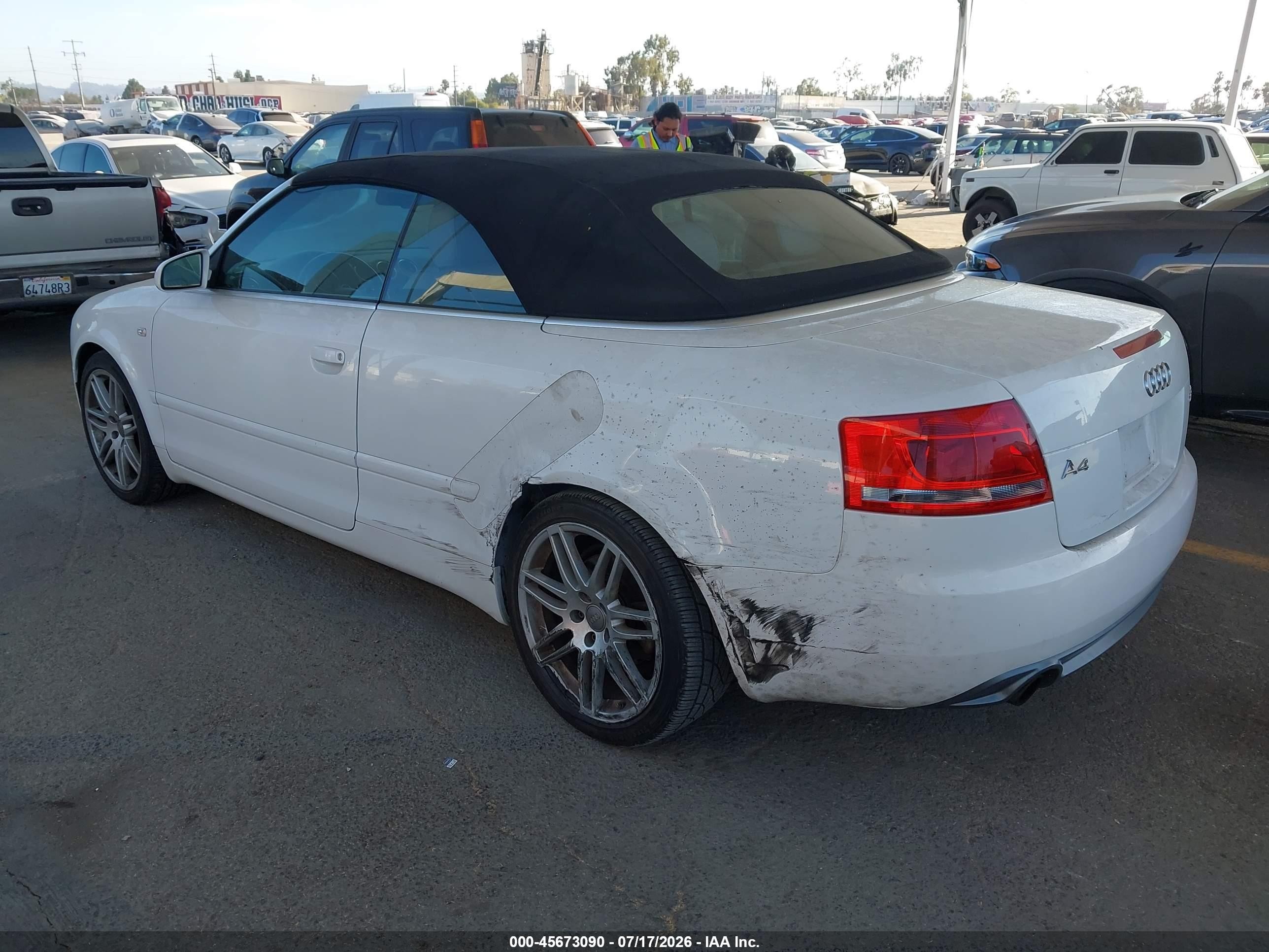 2009 Audi A4 2.0t Special Edition White vin: WAUAF48H39K011867