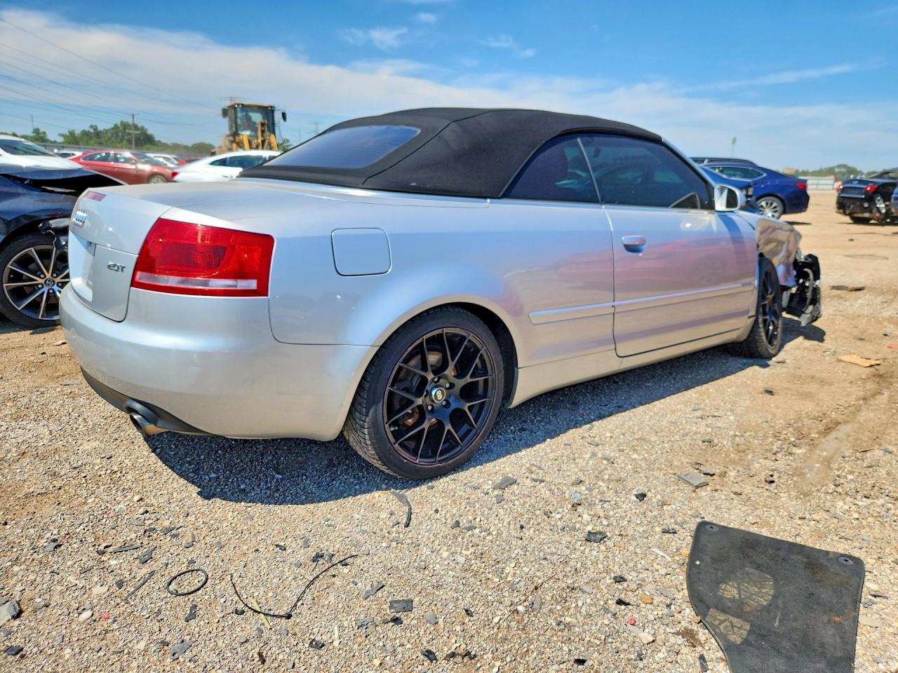 2008 Audi A4 2.0t Cabriolet Серебряный vin: WAUAF48H58K016535
