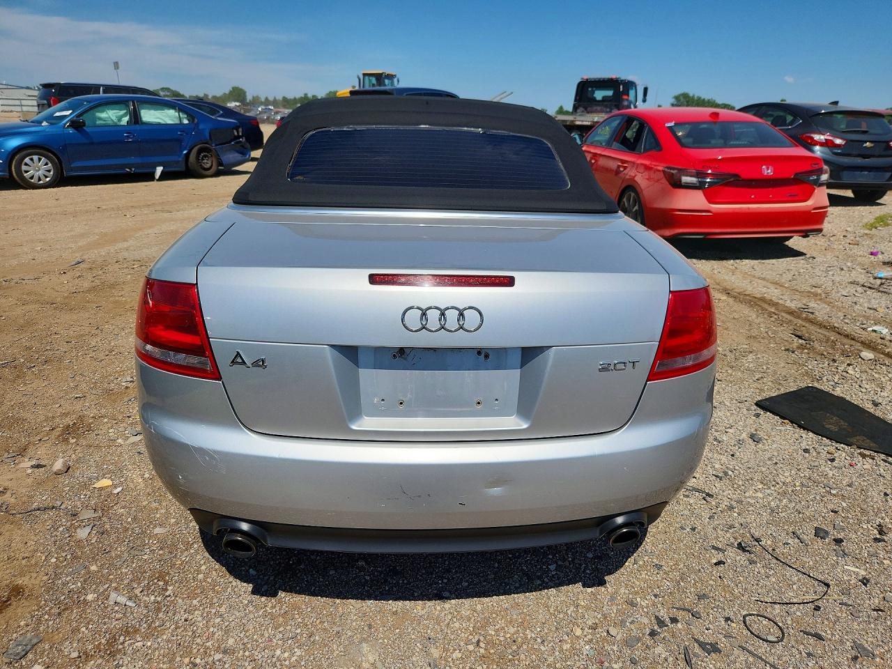2008 Audi A4 2.0t Cabriolet Серебряный vin: WAUAF48H58K016535