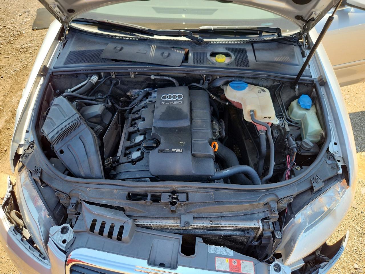 2008 Audi A4 2.0t Cabriolet Серебряный vin: WAUAF48H58K016535