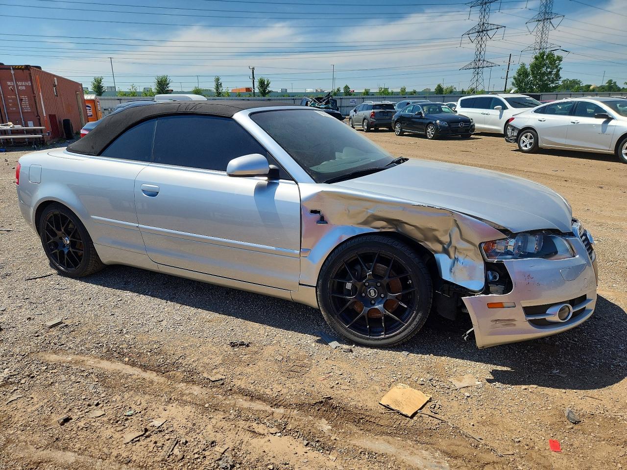 2008 Audi A4 2.0t Cabriolet Серебряный vin: WAUAF48H58K016535
